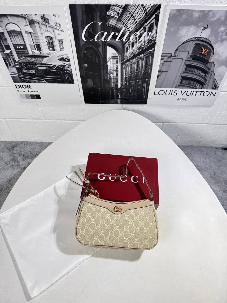 UCCI OPHIDIA CREAM BAG