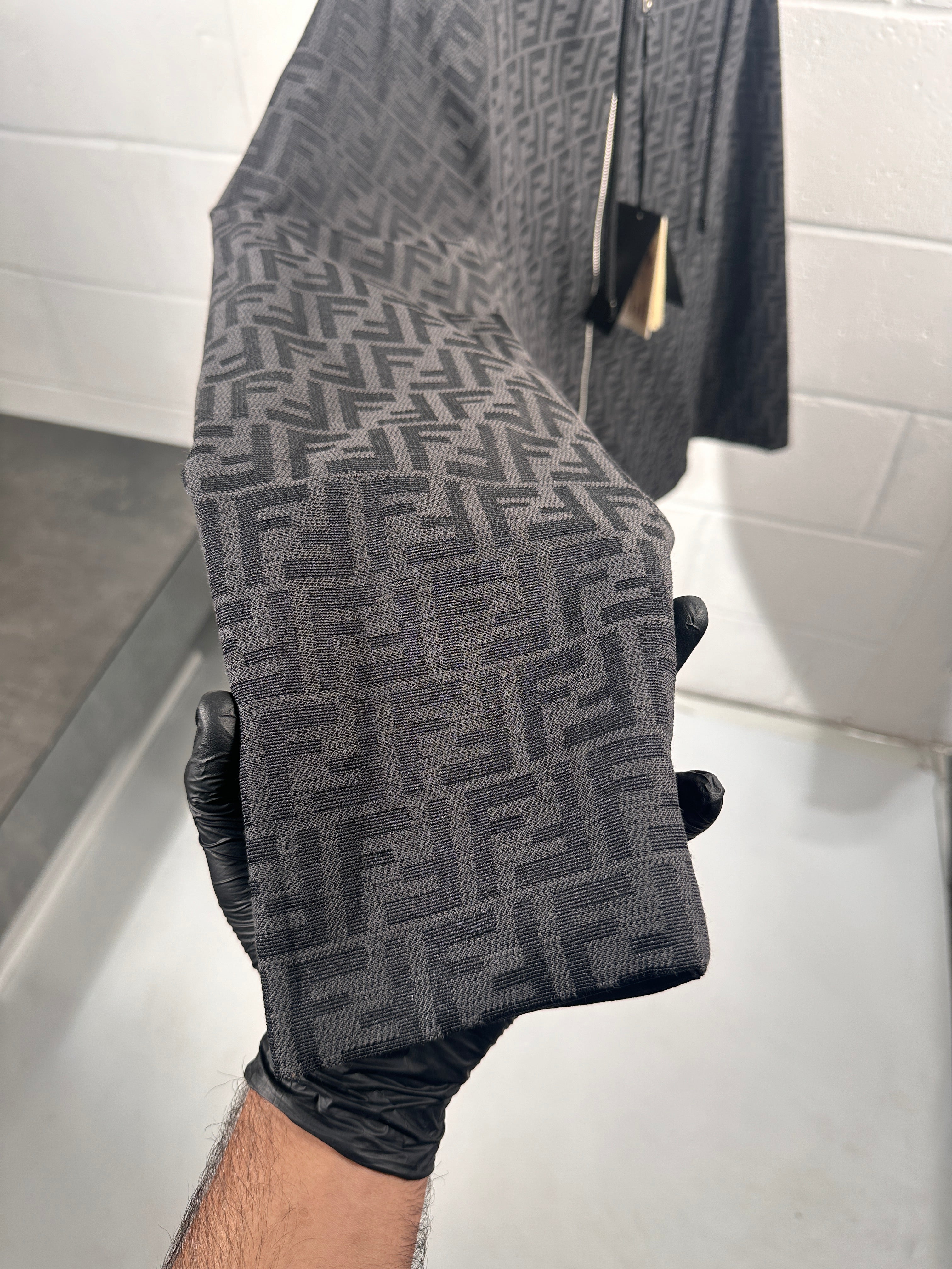 Chemise surchemise réversible 2 en 1 Fendi noire