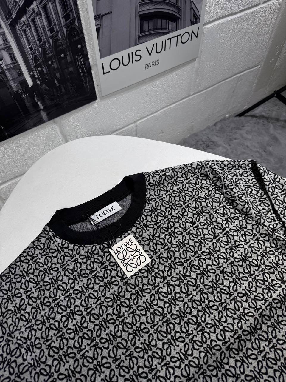 LOWE PATTERN SWEATSHIRT GREY