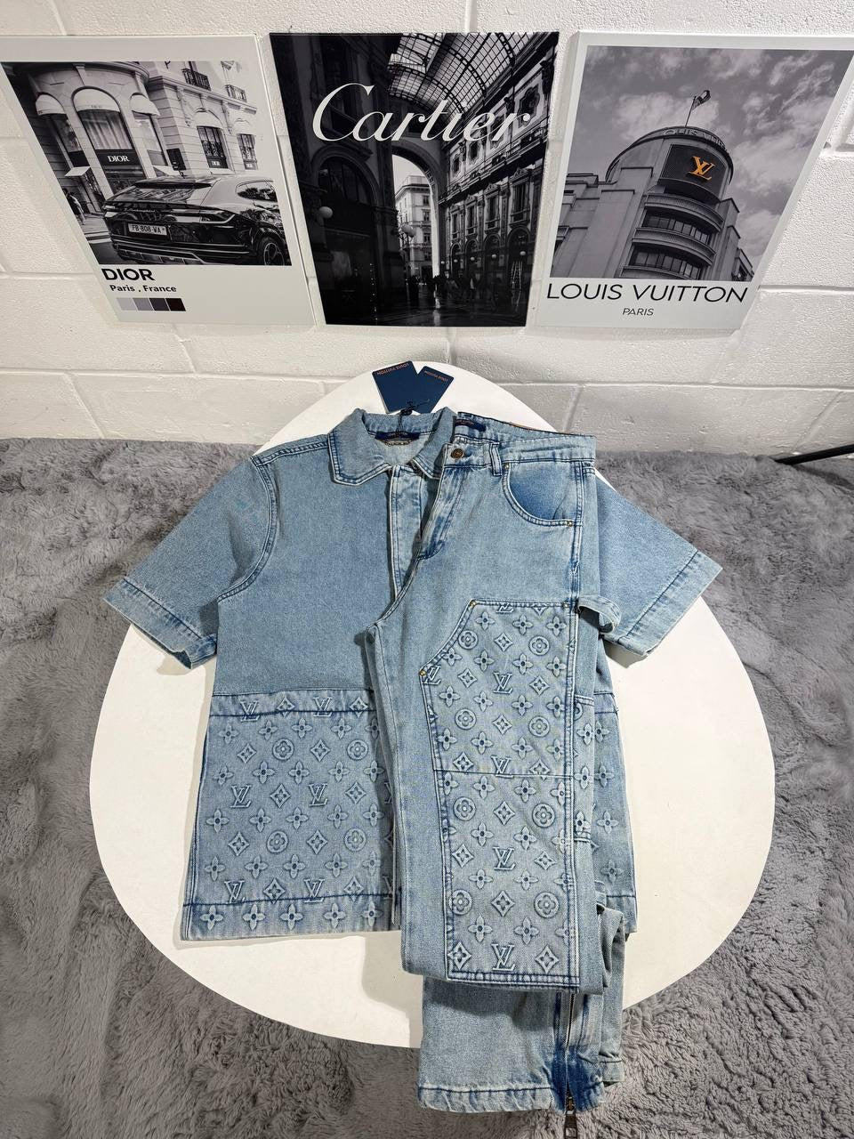 LVE DENIM MONOGRAM TRACKSUIT