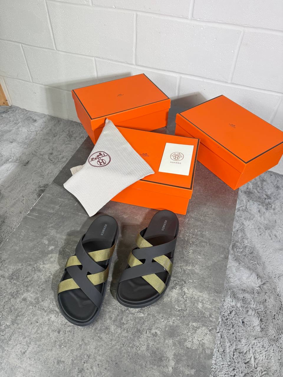 HRMS STRAP SANDALS GREEN