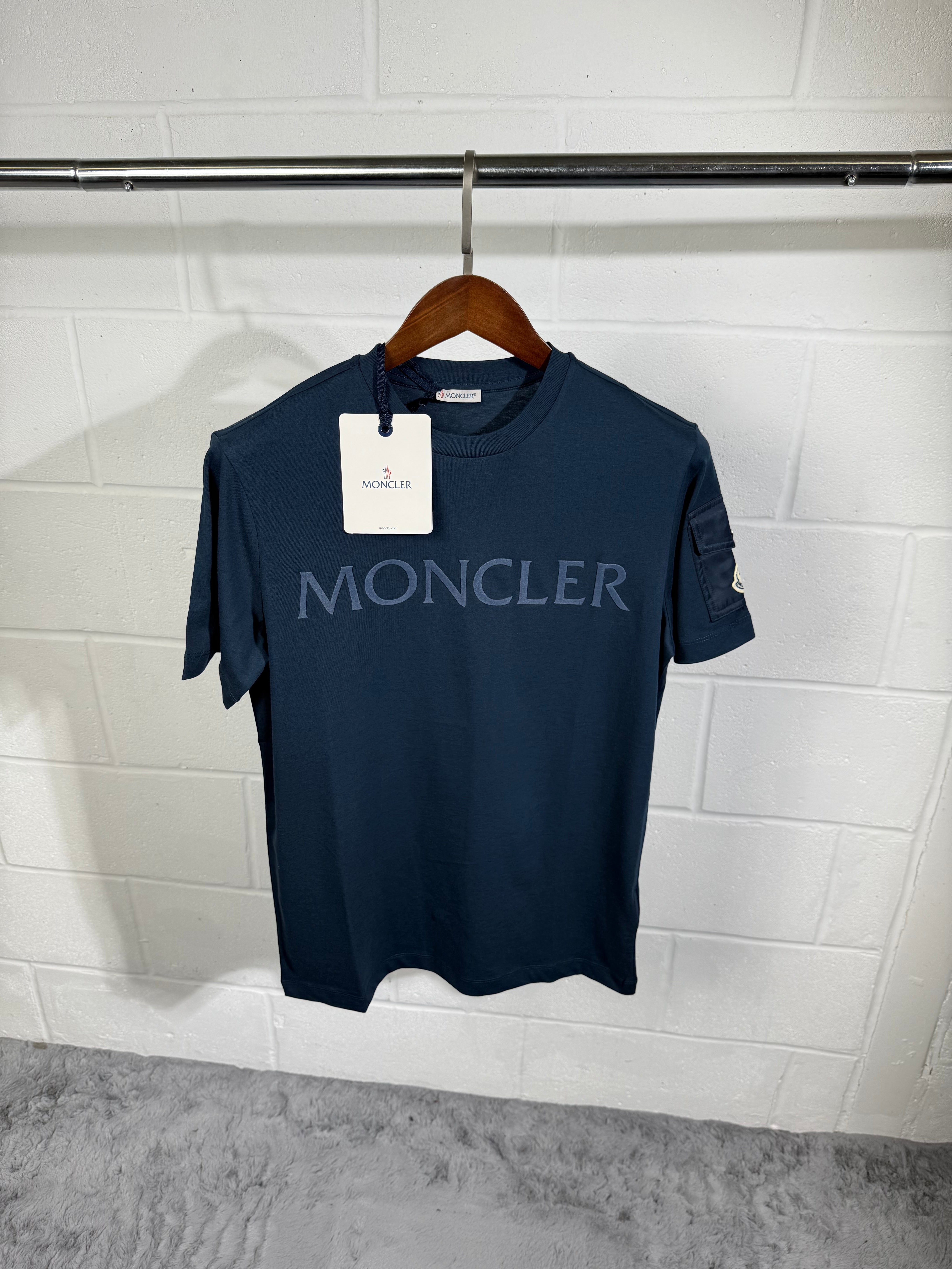 MNCLR POCKET LOGO TEE navy