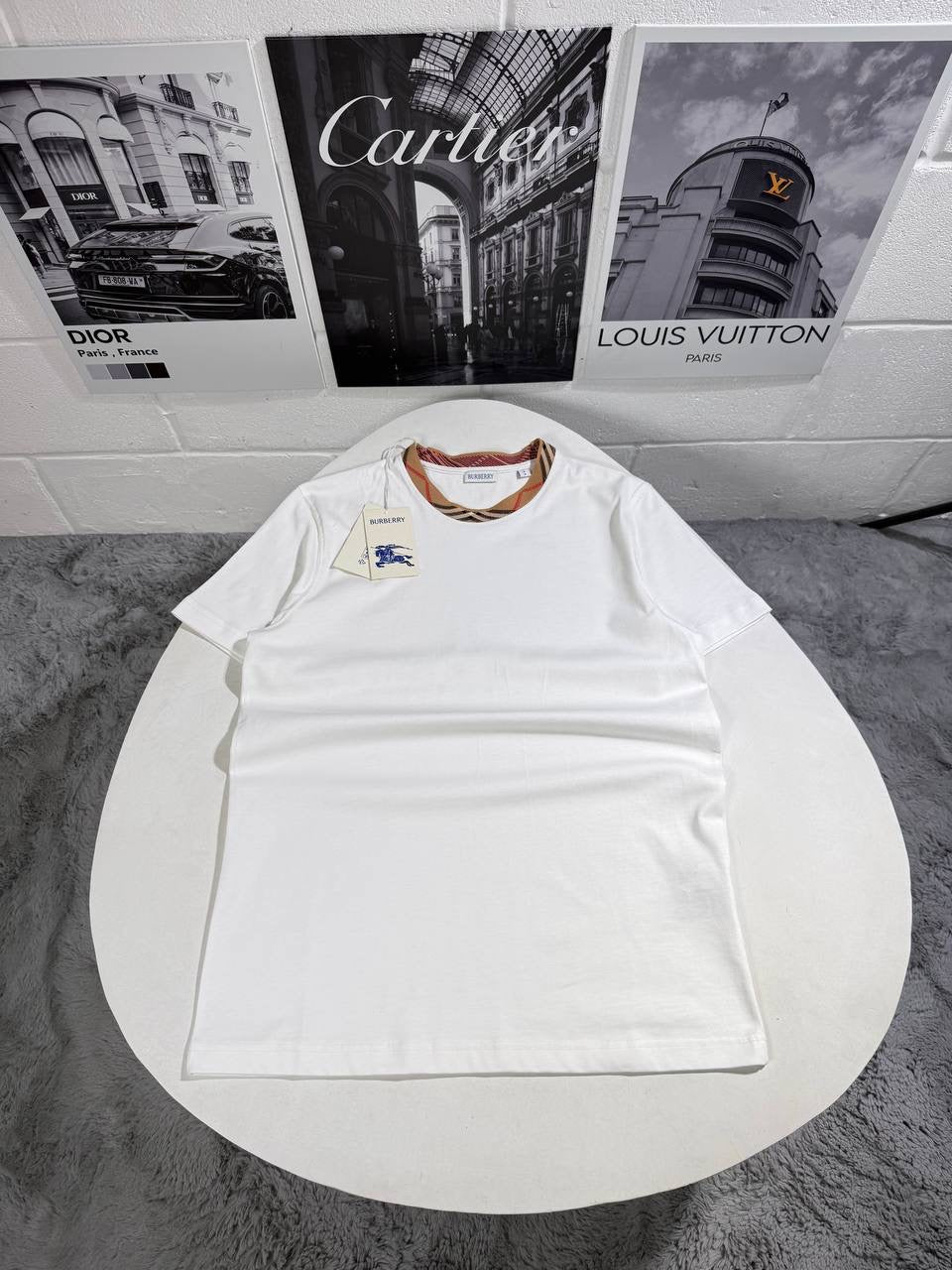 BURB CHECK TRIM TSHIRT