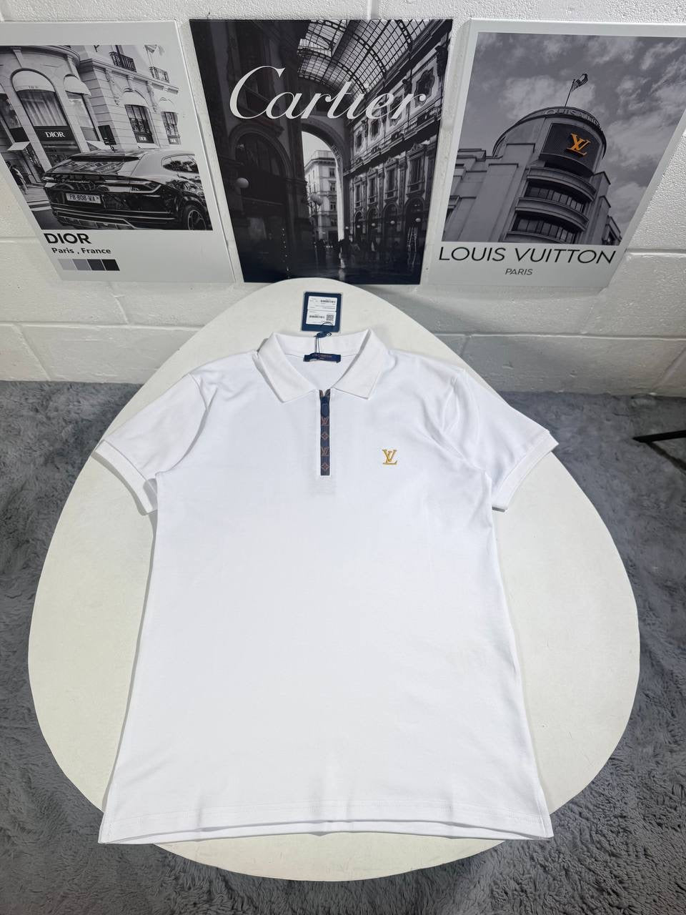 LVE ZIP PATTERN POLO