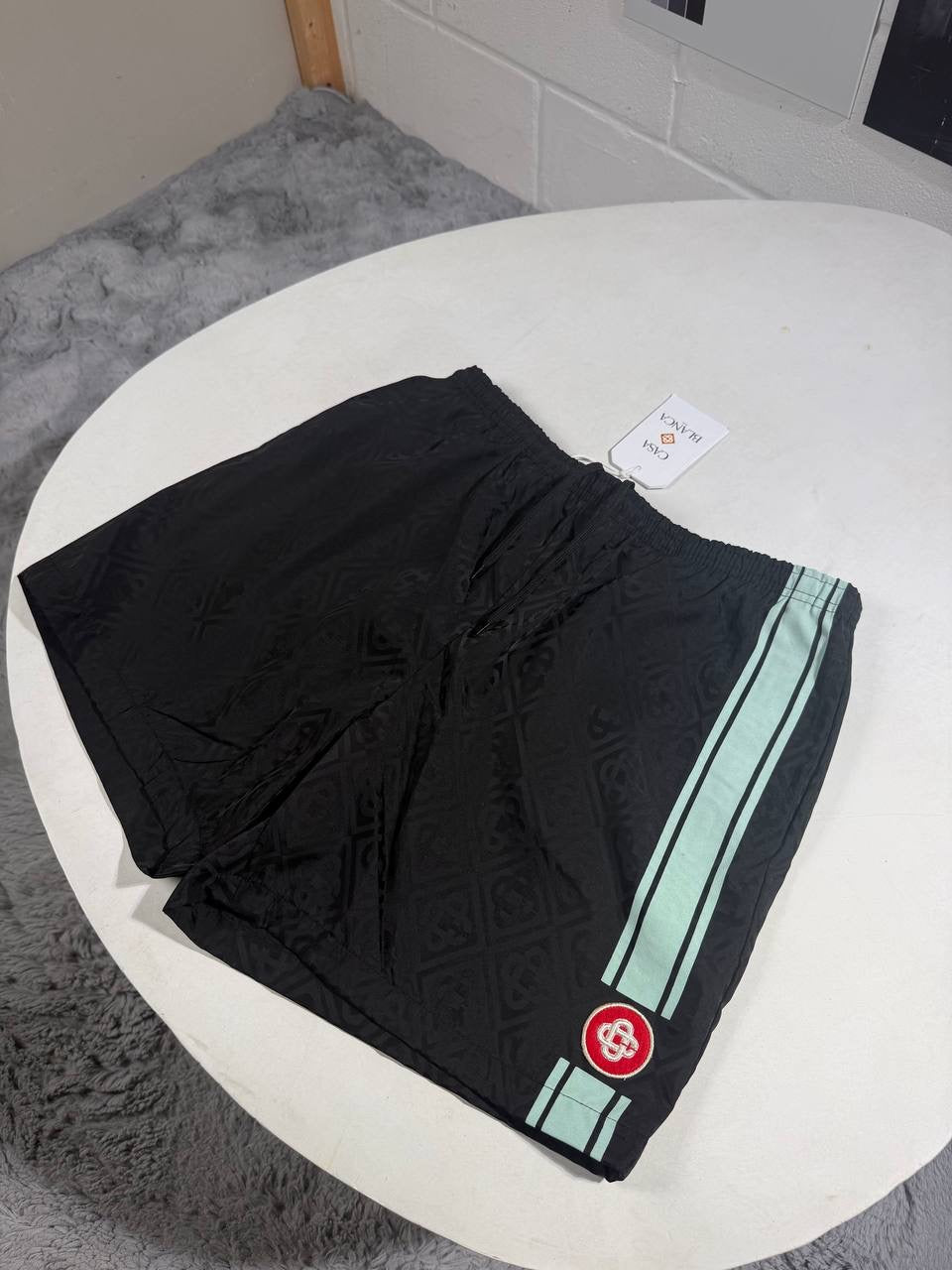 CASA STRIPPED LOGO SHORTS