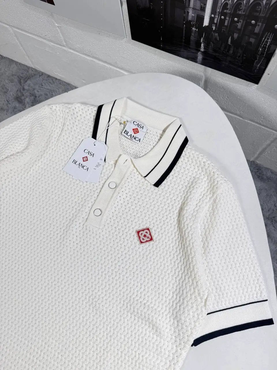CASA KNITTED POLO by Stock supplier