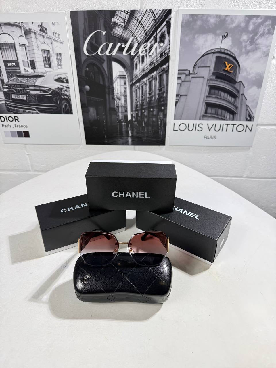 CHNL RED LOGO SUNGLASSES