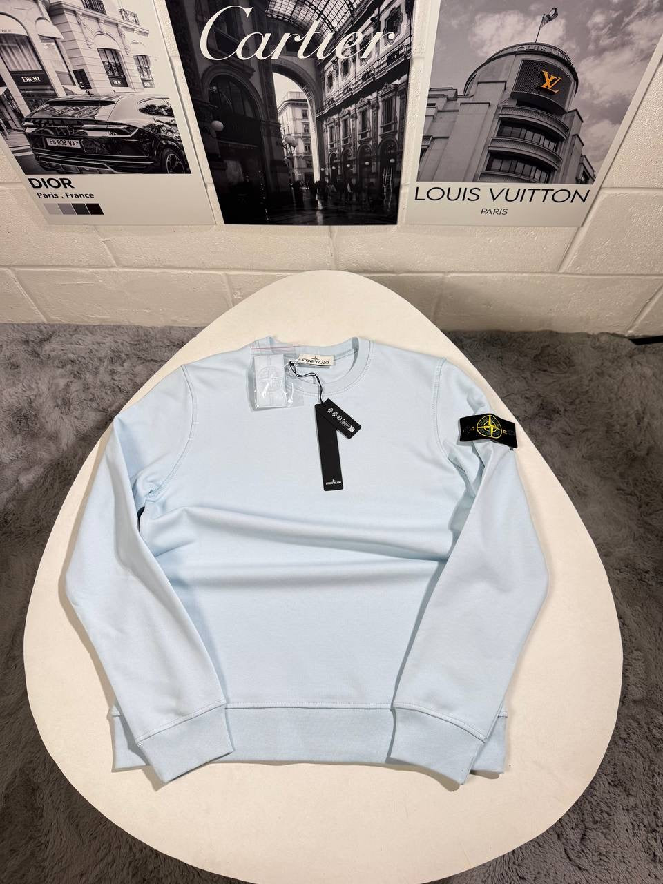 SI SWEATSHIRT BABY BLUE