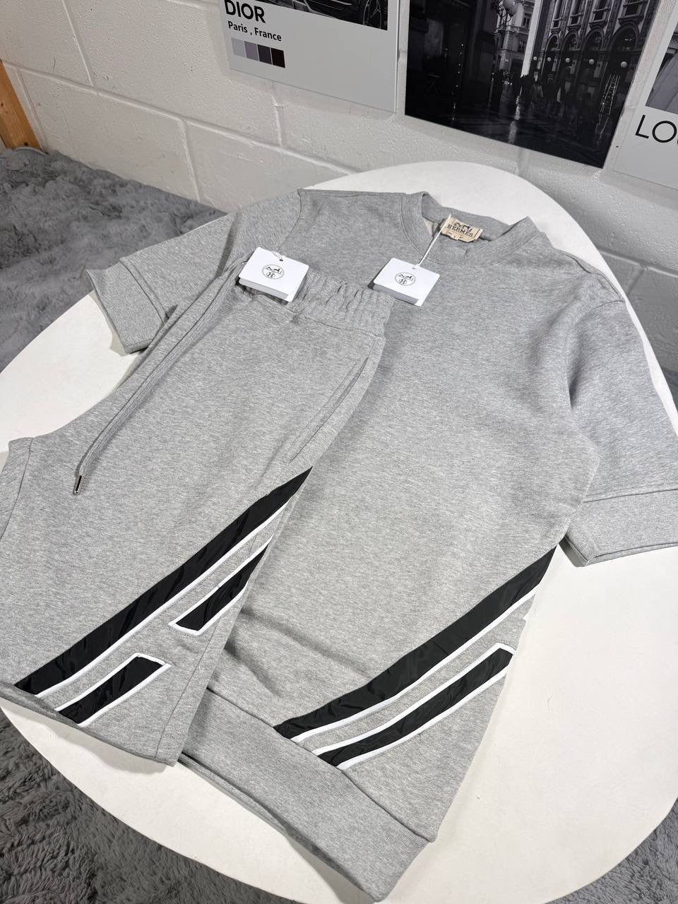 HRMS STRIPPED SHORT SET