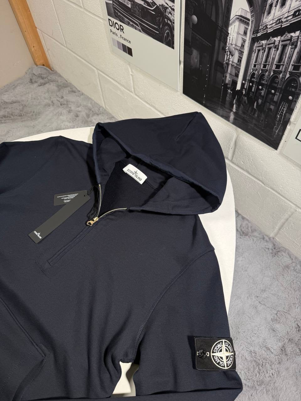 SI HALFZIP HOODIE NAVY