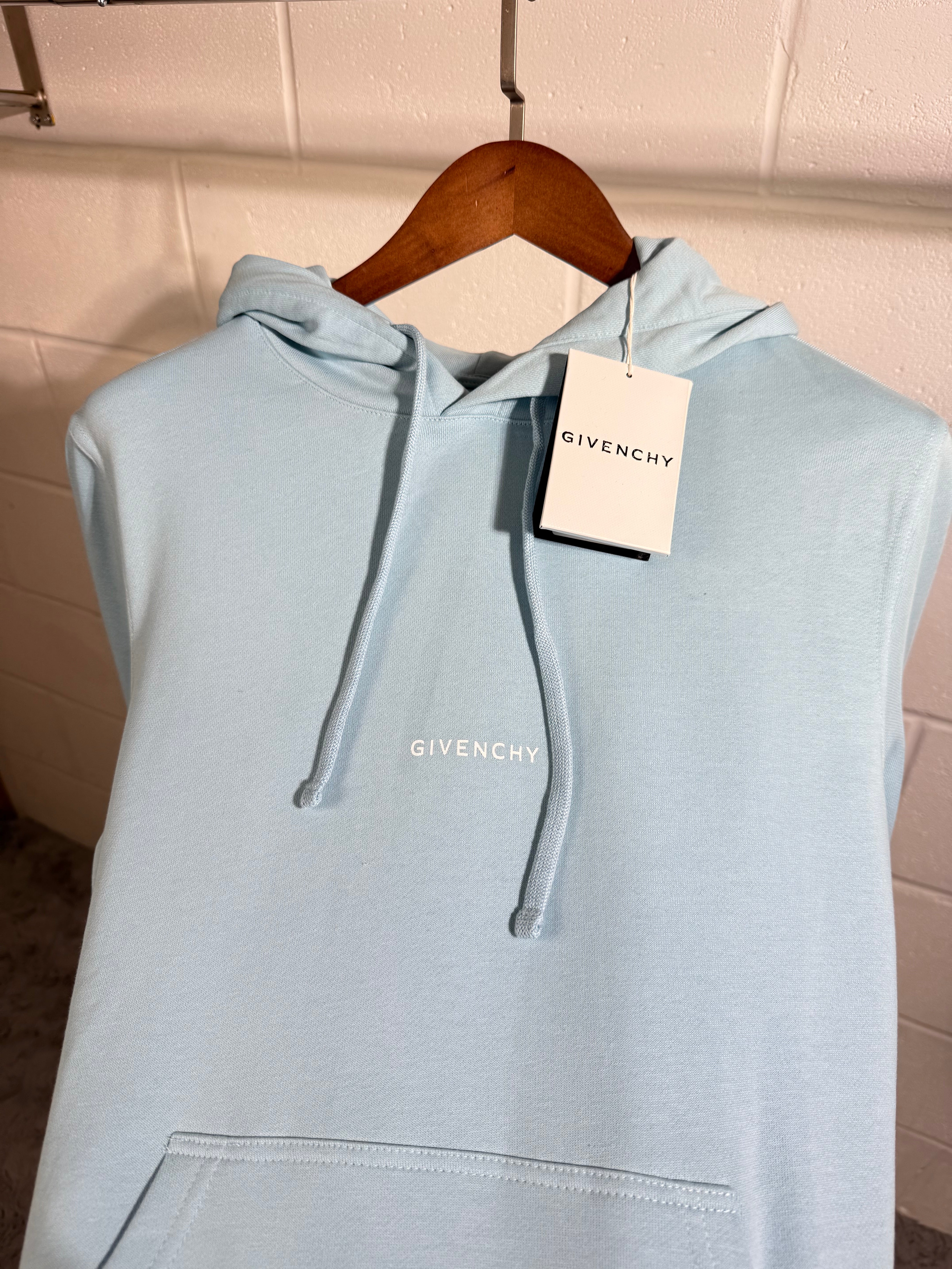 Sweat à capuche Givenchy bleu bébé
