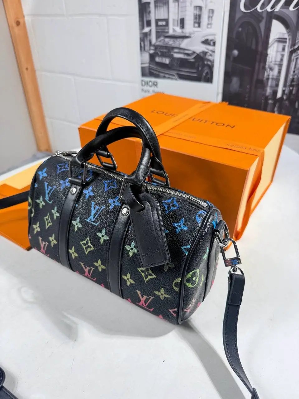 LVE BLUE MONOGRAM BAG