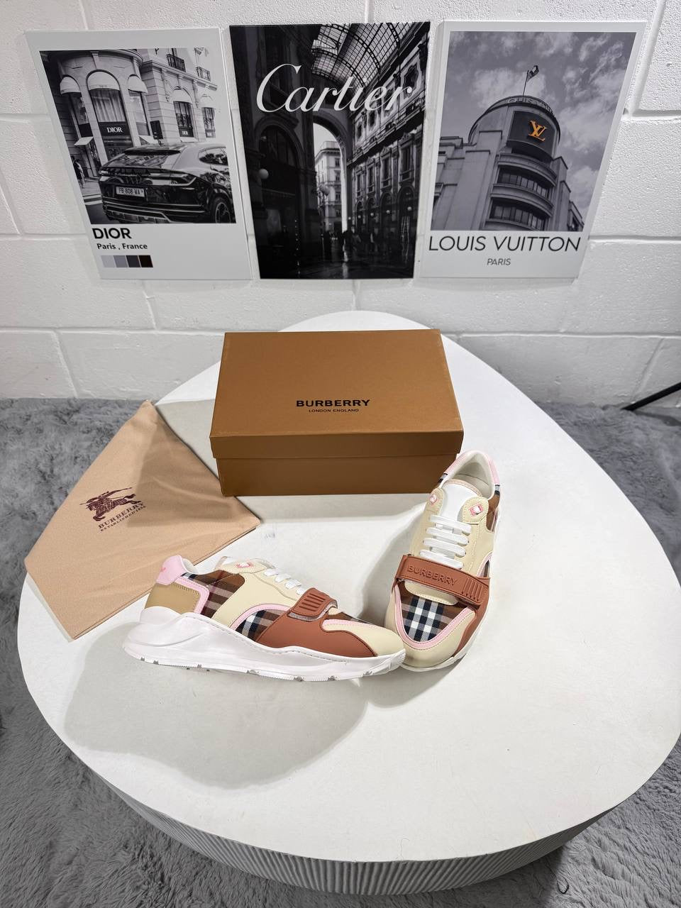 BURB RAMSEY CHECK TRAINER MENS