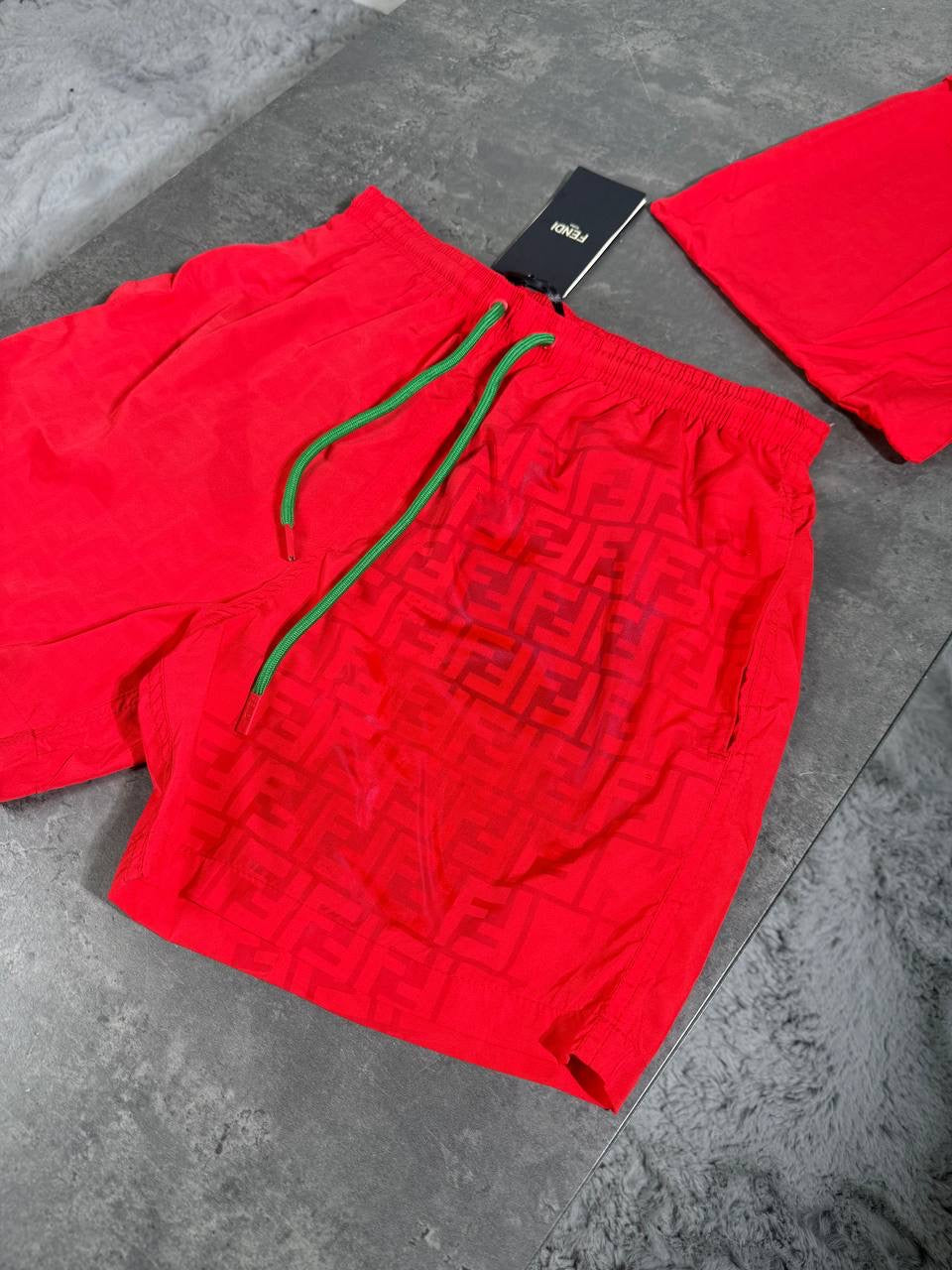 FND SHORTS RED
