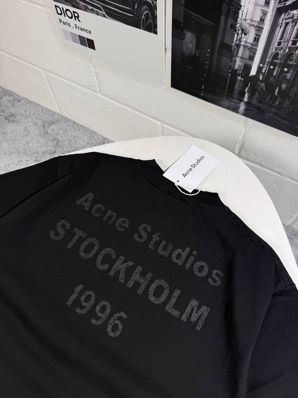 ACNE BLACK LOGO TSHIRT