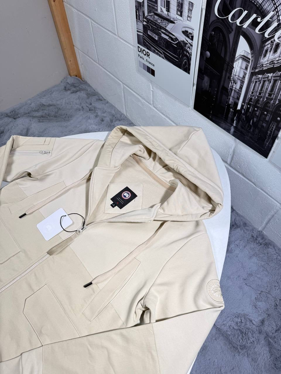 CG FERRIS HOODIE BEIGE