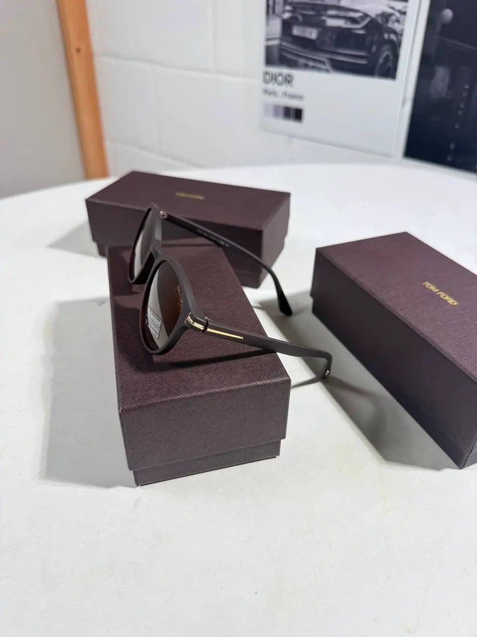 TOM F ROUND SUNGLASSES