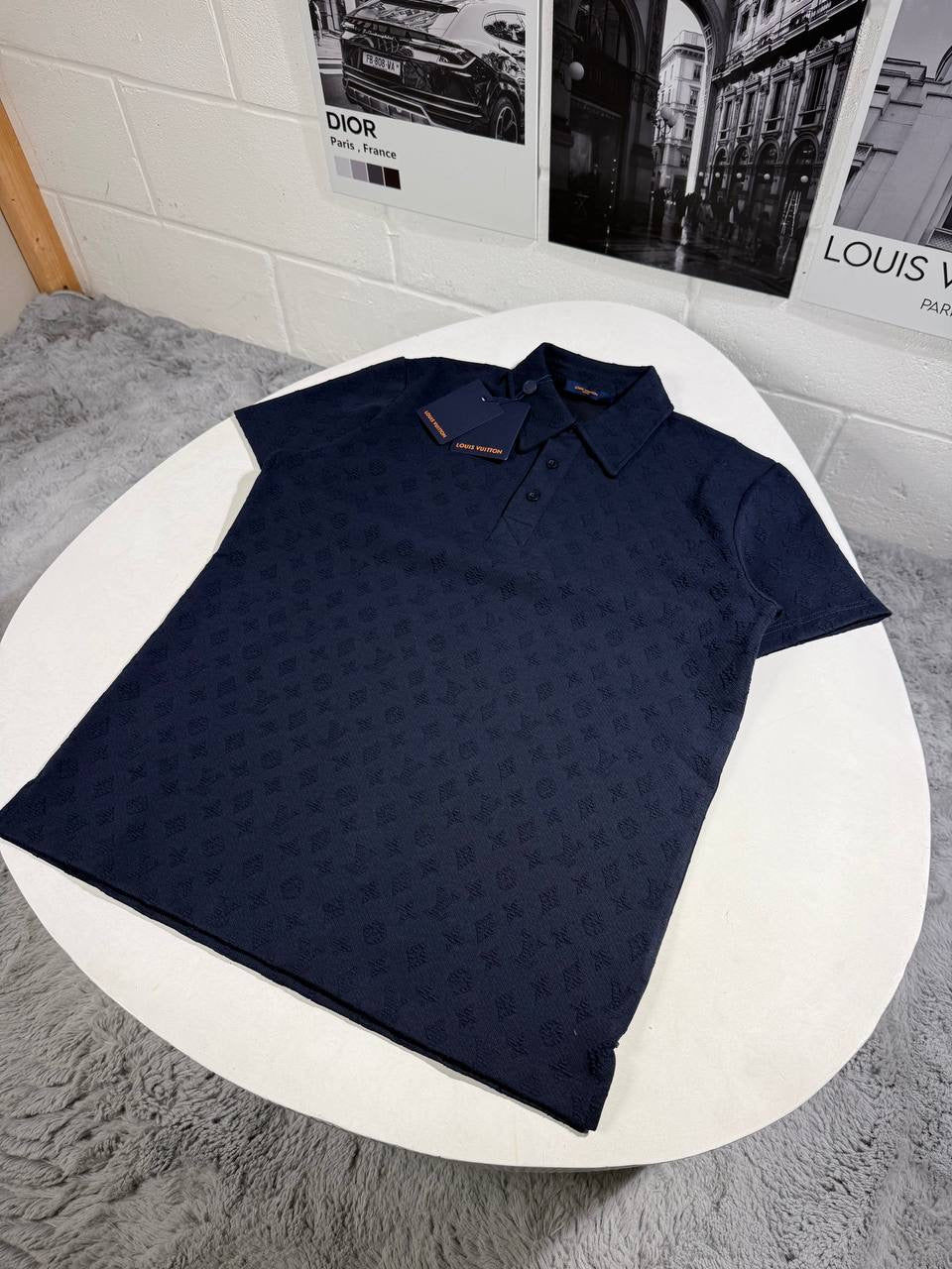 LVE DAMIER PRINT POLO