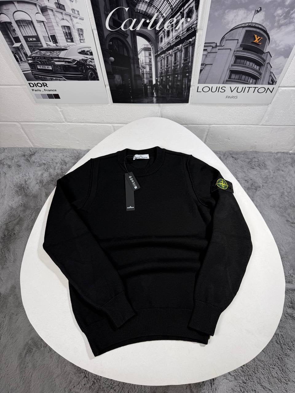 SI KNITTED JUMPER BLACK