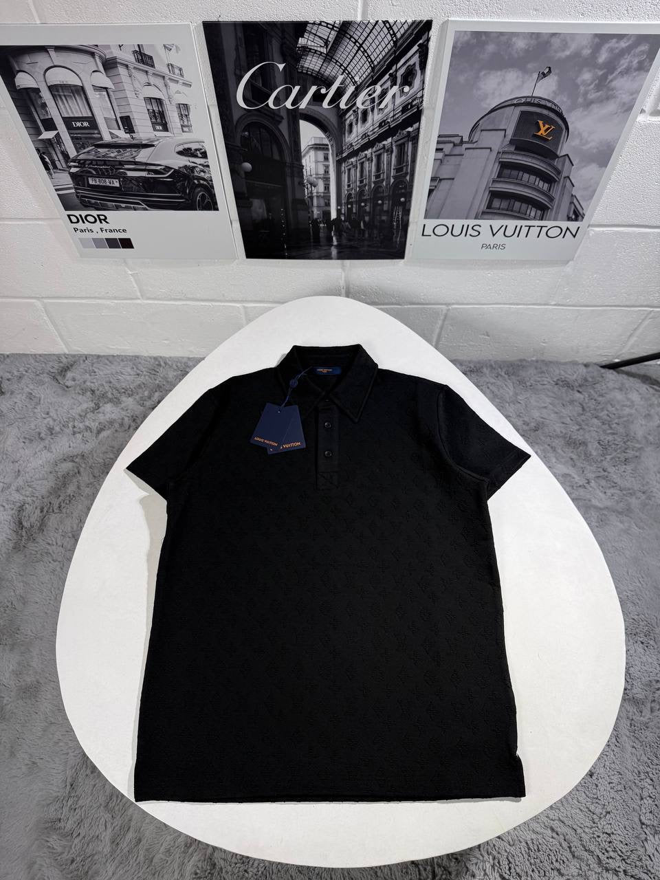 LVE DAMIER PRINT POLO