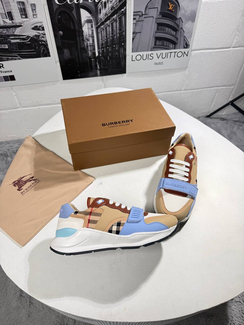 BURB RAMSEY CHECK TRAINER MENS