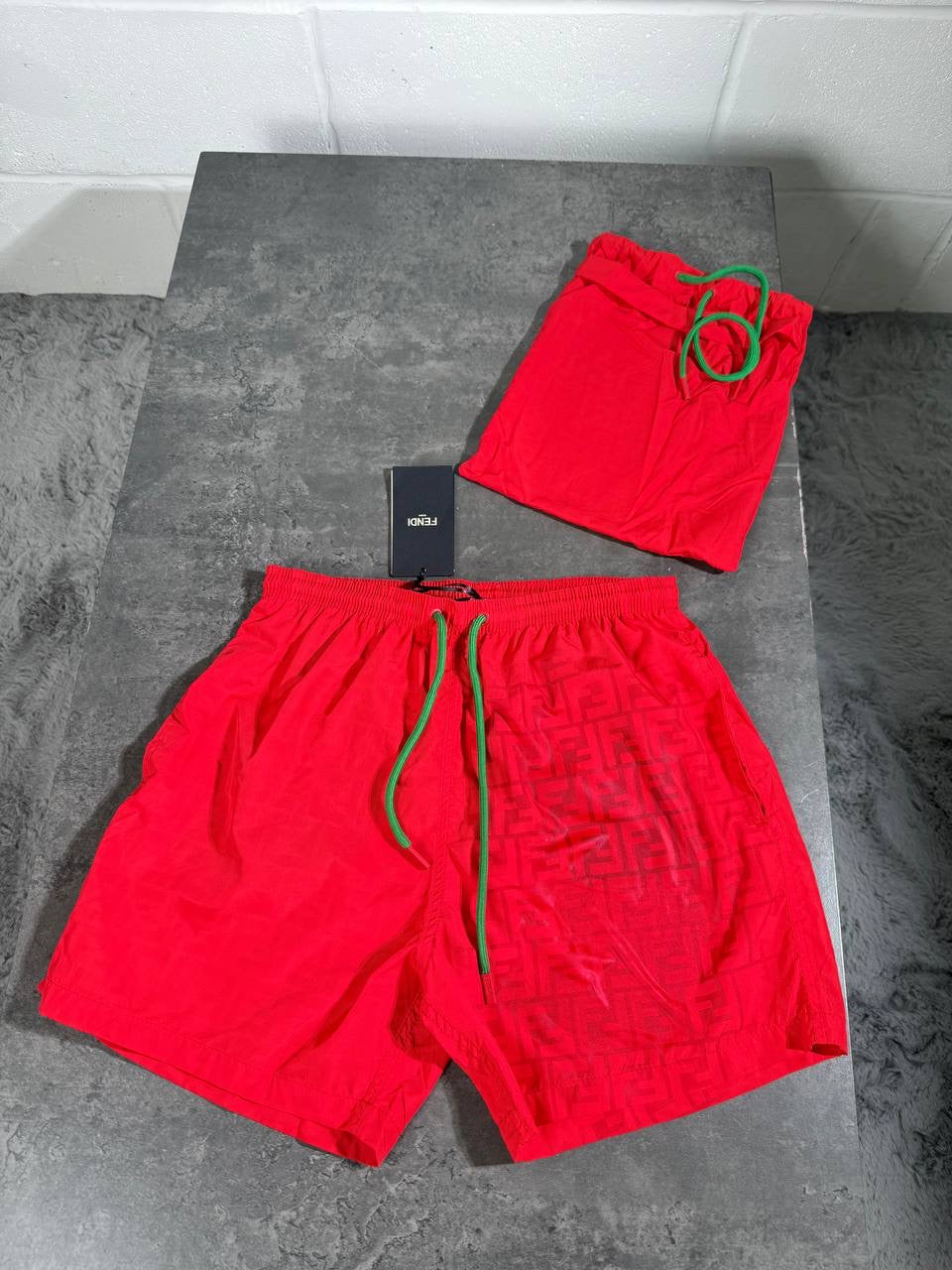 FND SHORTS RED