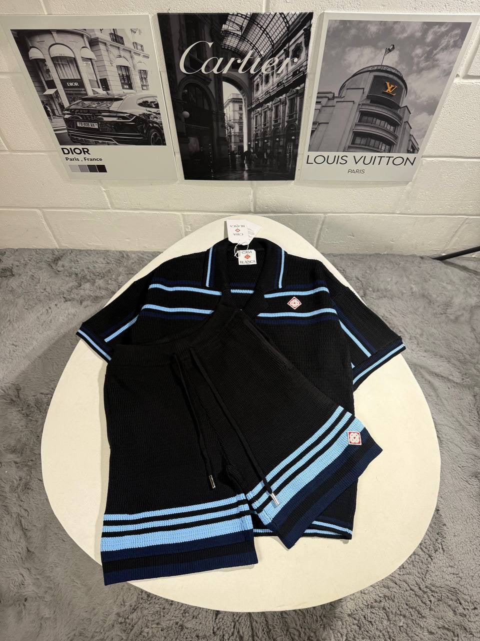 CASA KNITTED SHORTSET