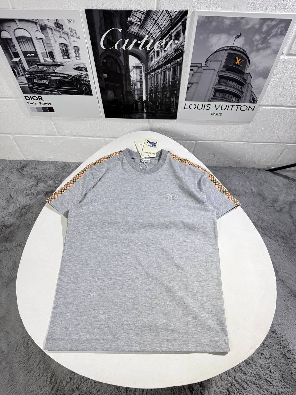 BURB CHECK TRIM TSHIRT