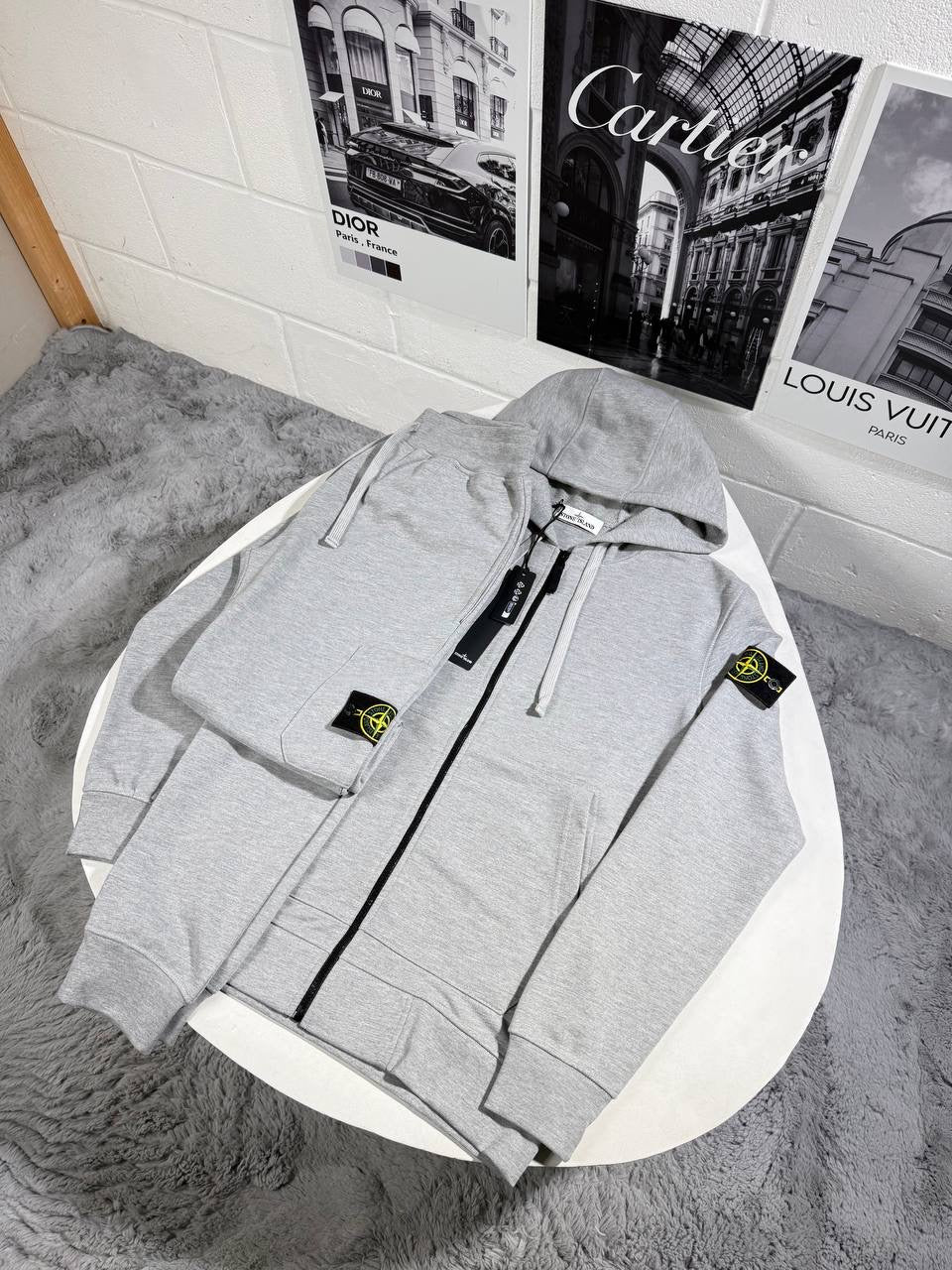 SI FULL ZIP TRACKSUIT GREY