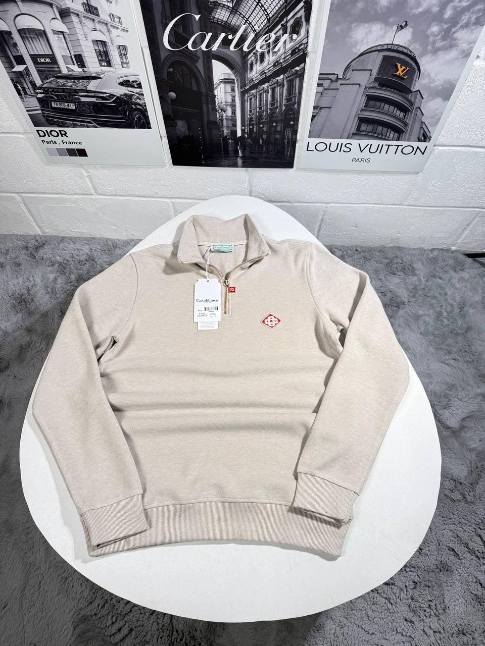 CASA HALF ZIP KNITTED JUMPER