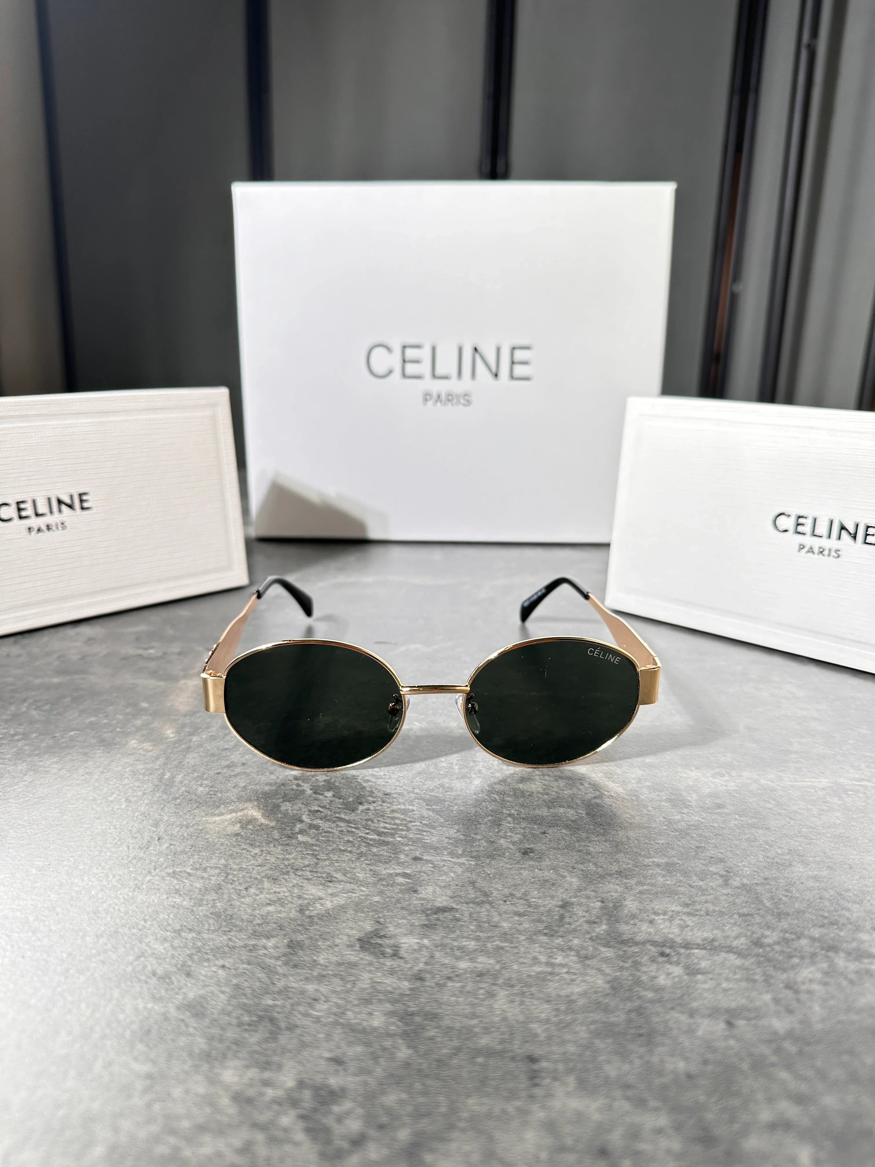 Céline - lunettes dorées