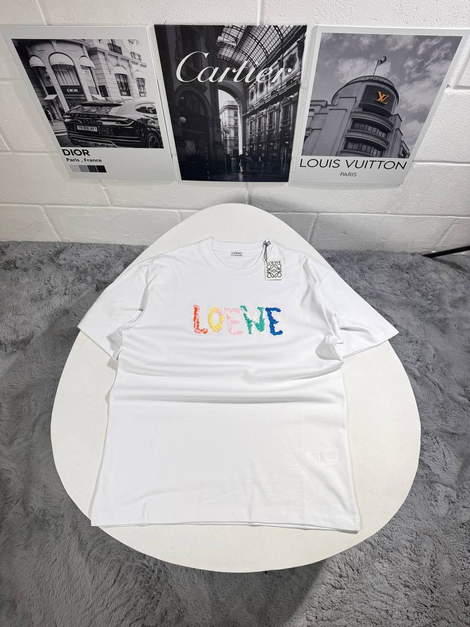 LOWE EMBROIDERED LOGO TSHIRT
