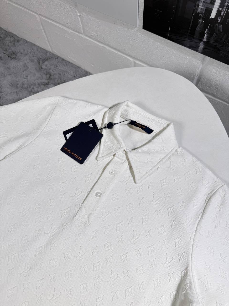LVE DAMIER PRINT POLO