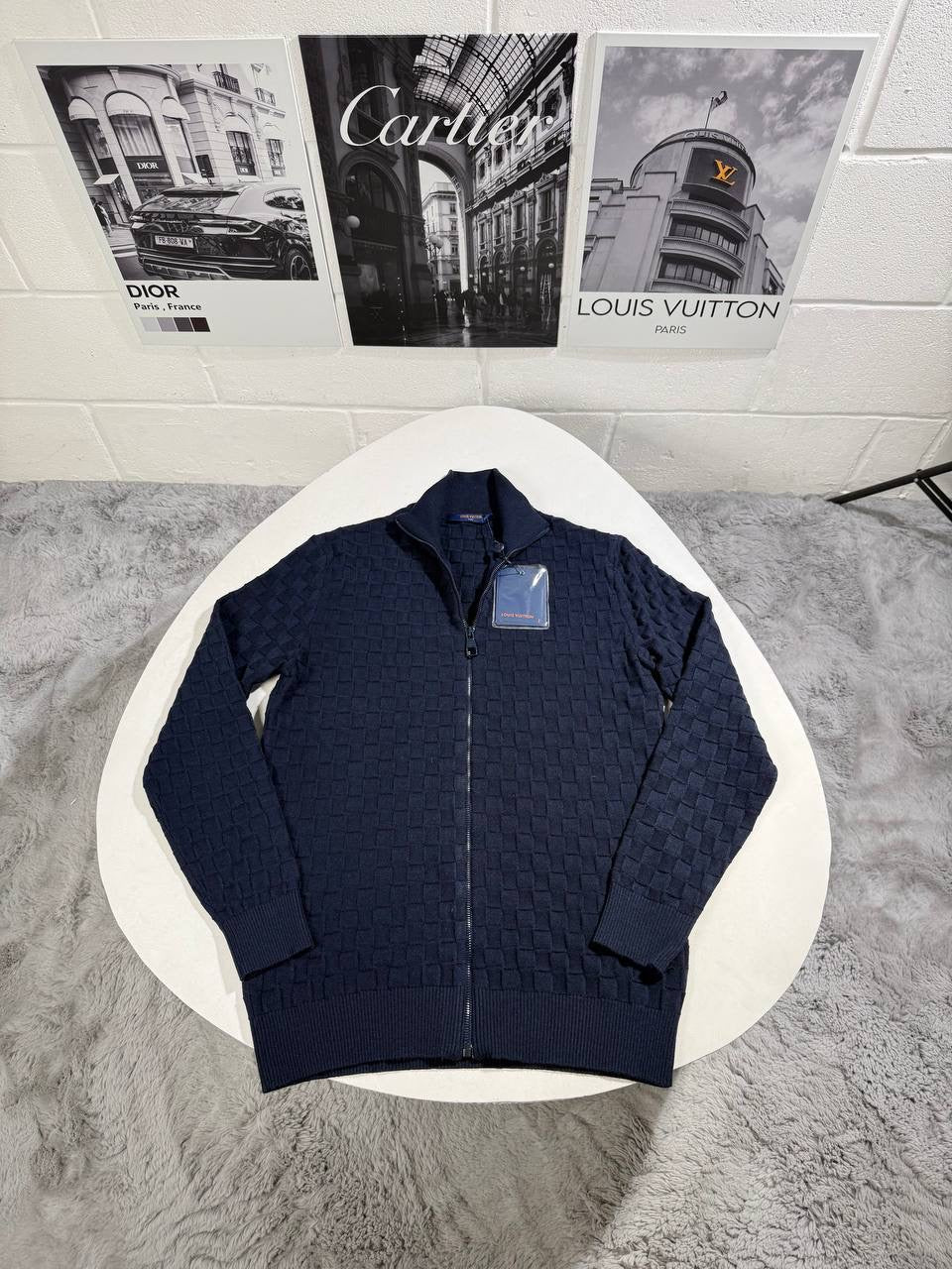 LVE DAMINER KNITTED ZIP SWEATER