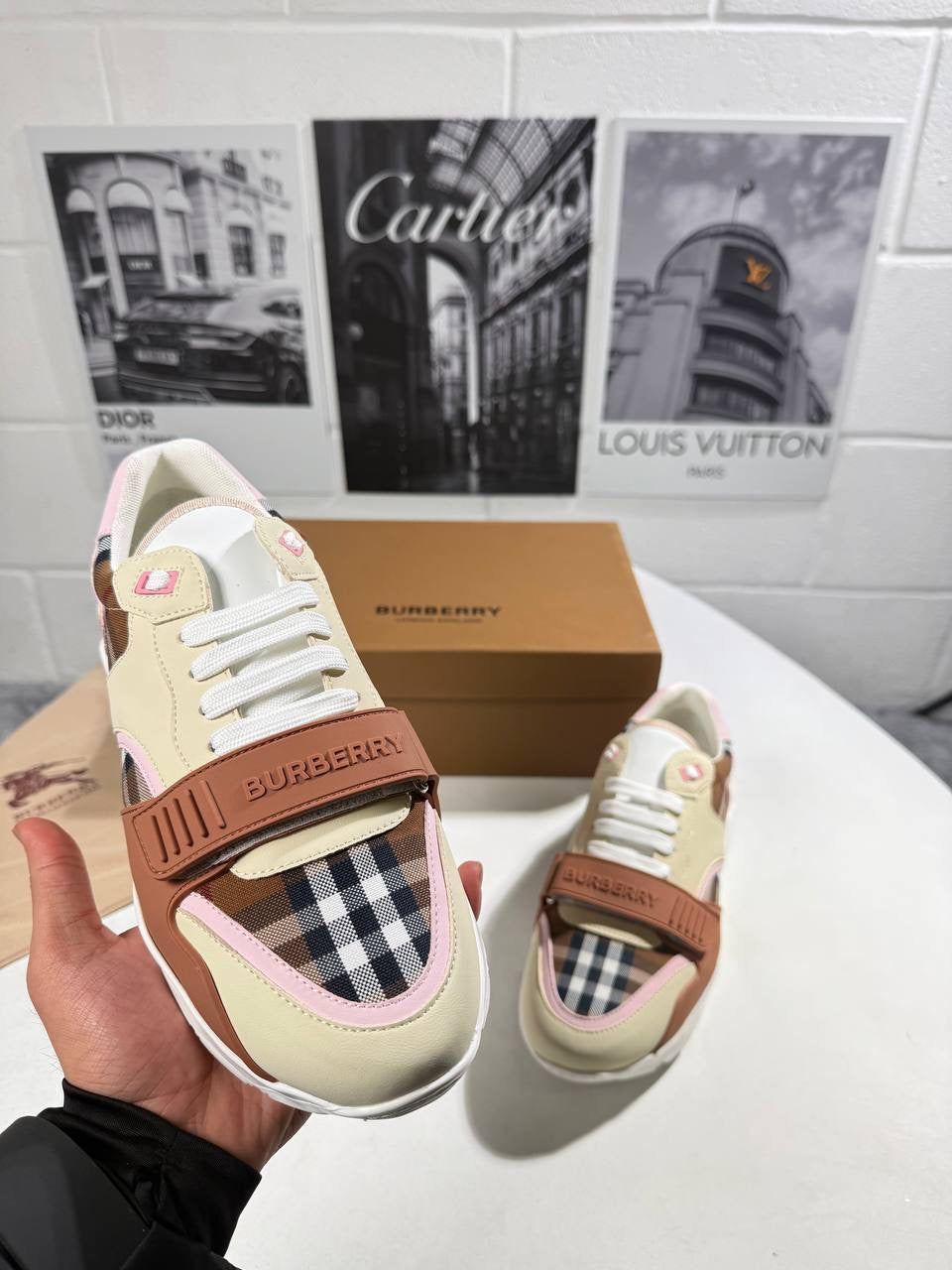 BURB RAMSEY CHECK TRAINER MENS