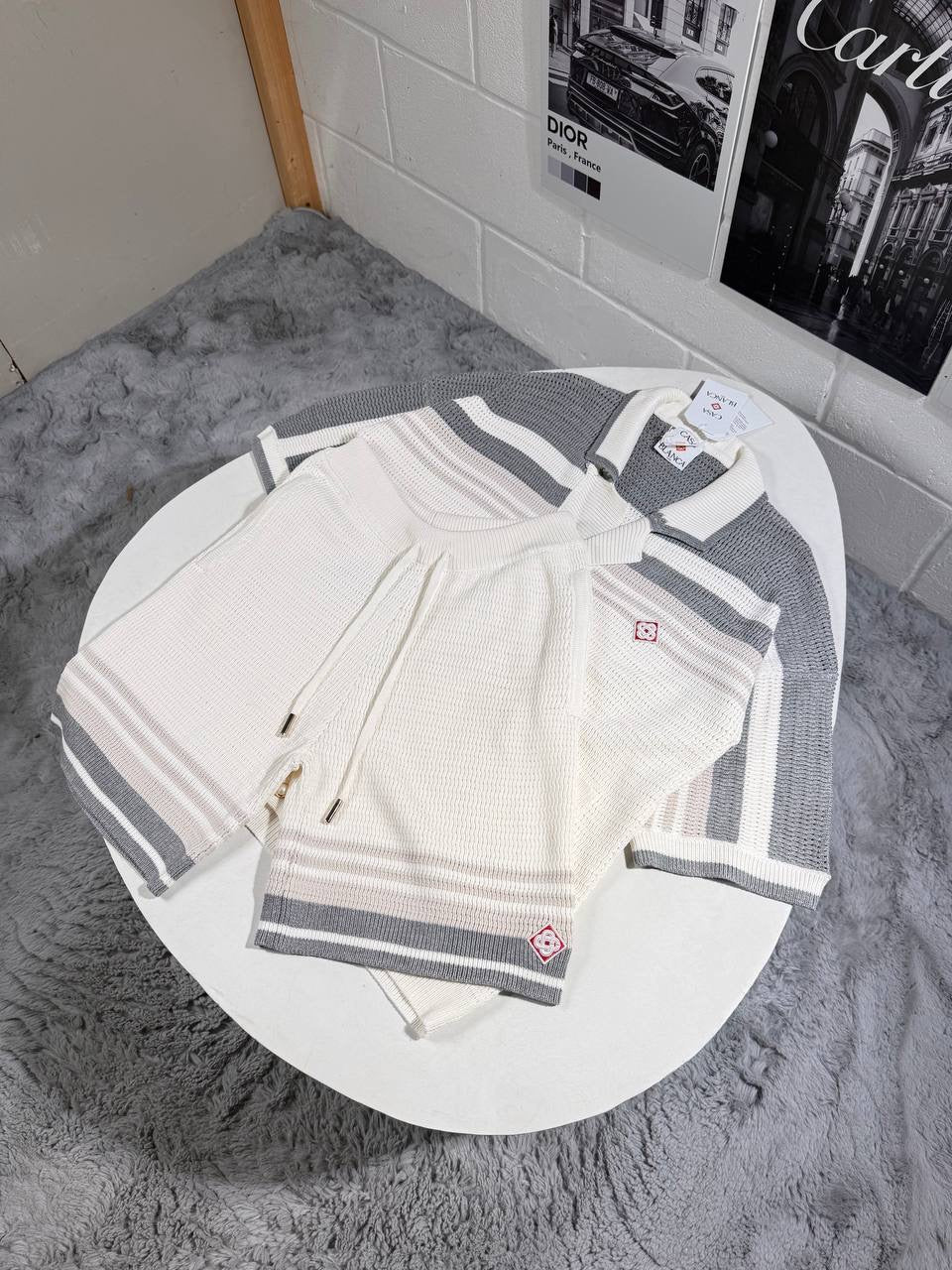 CASA KNITTED SHORTSET