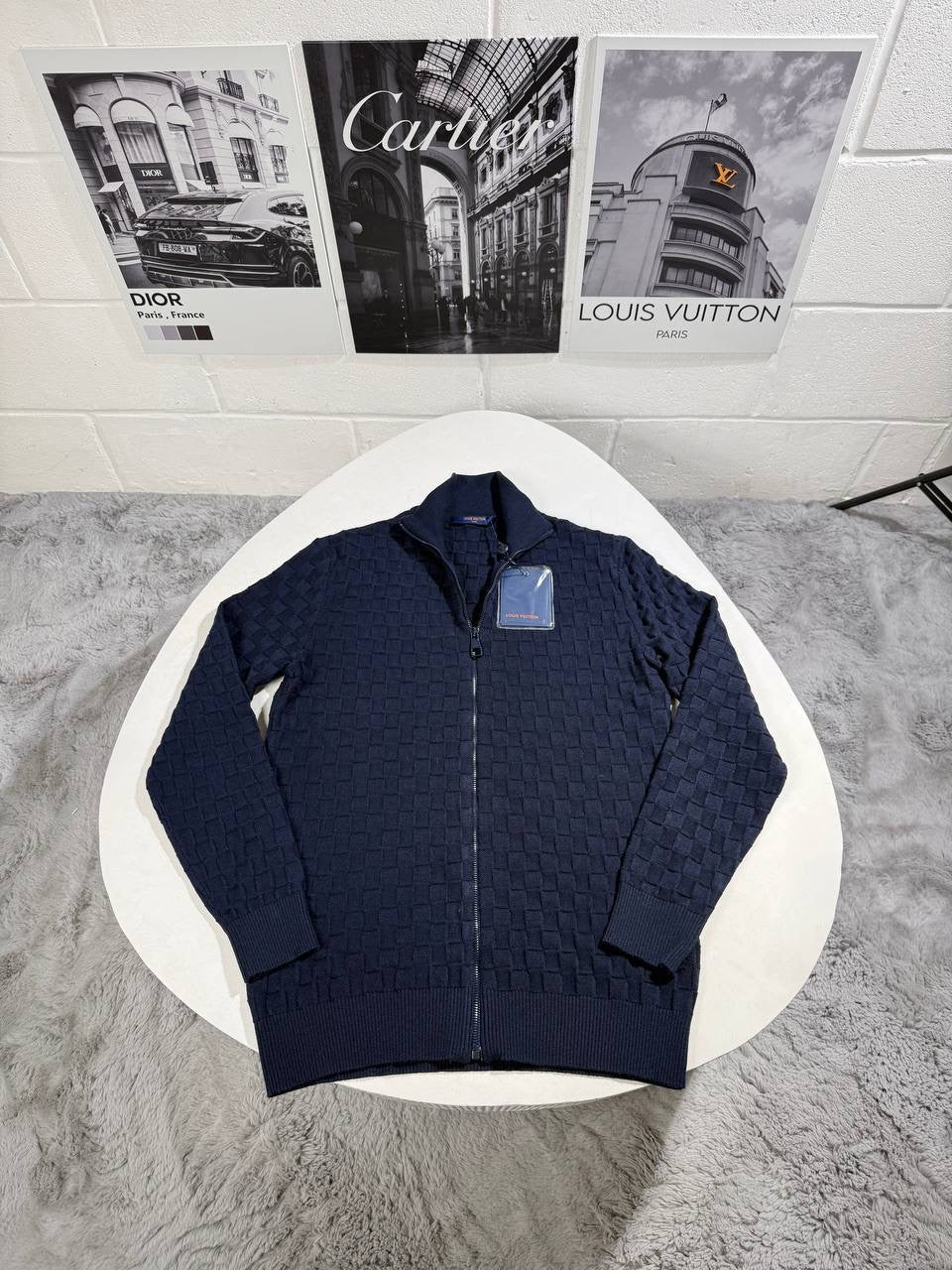 LVE DAMINER KNITTED ZIP SWEATER