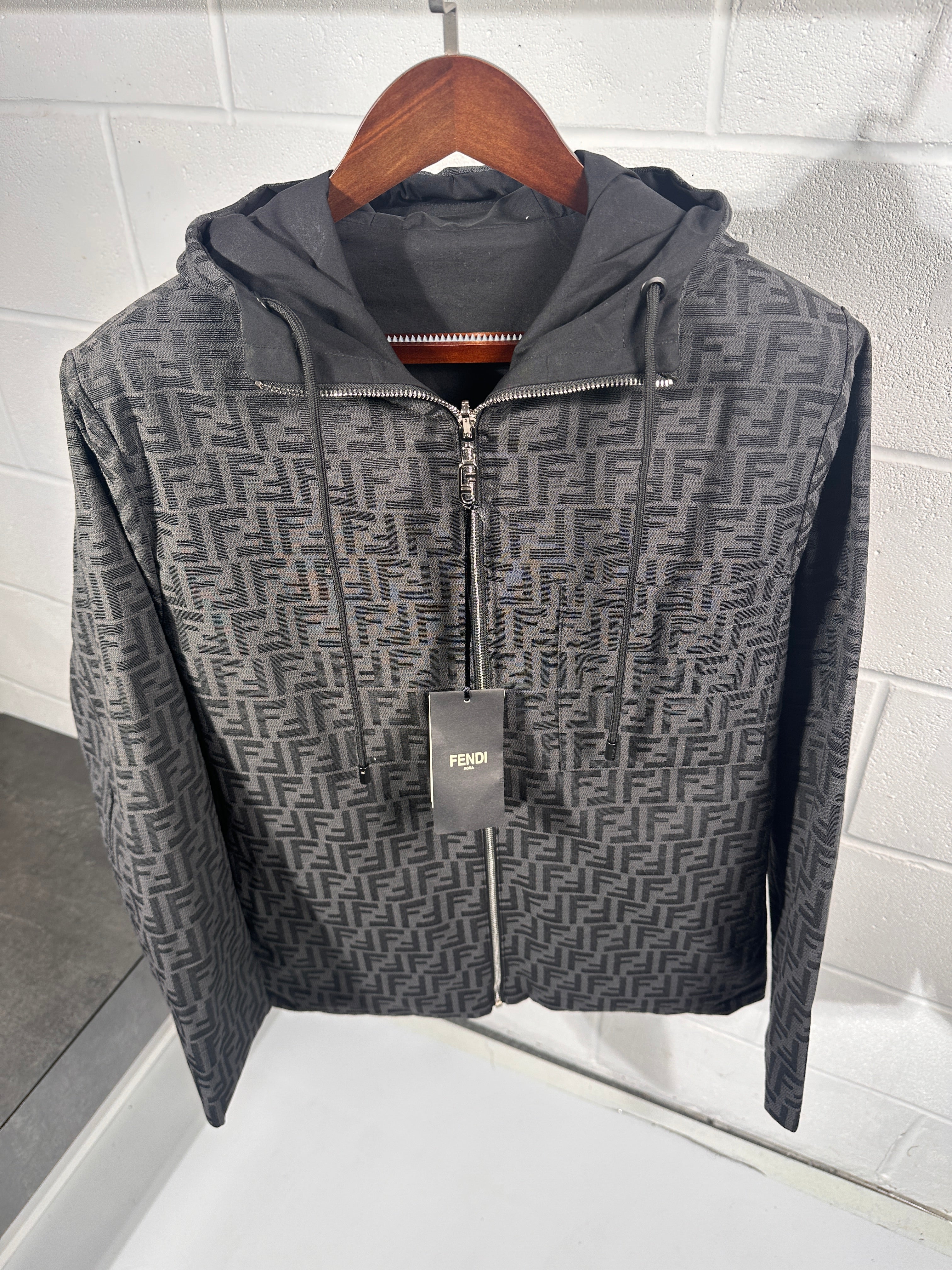 Chemise surchemise réversible 2 en 1 Fendi noire