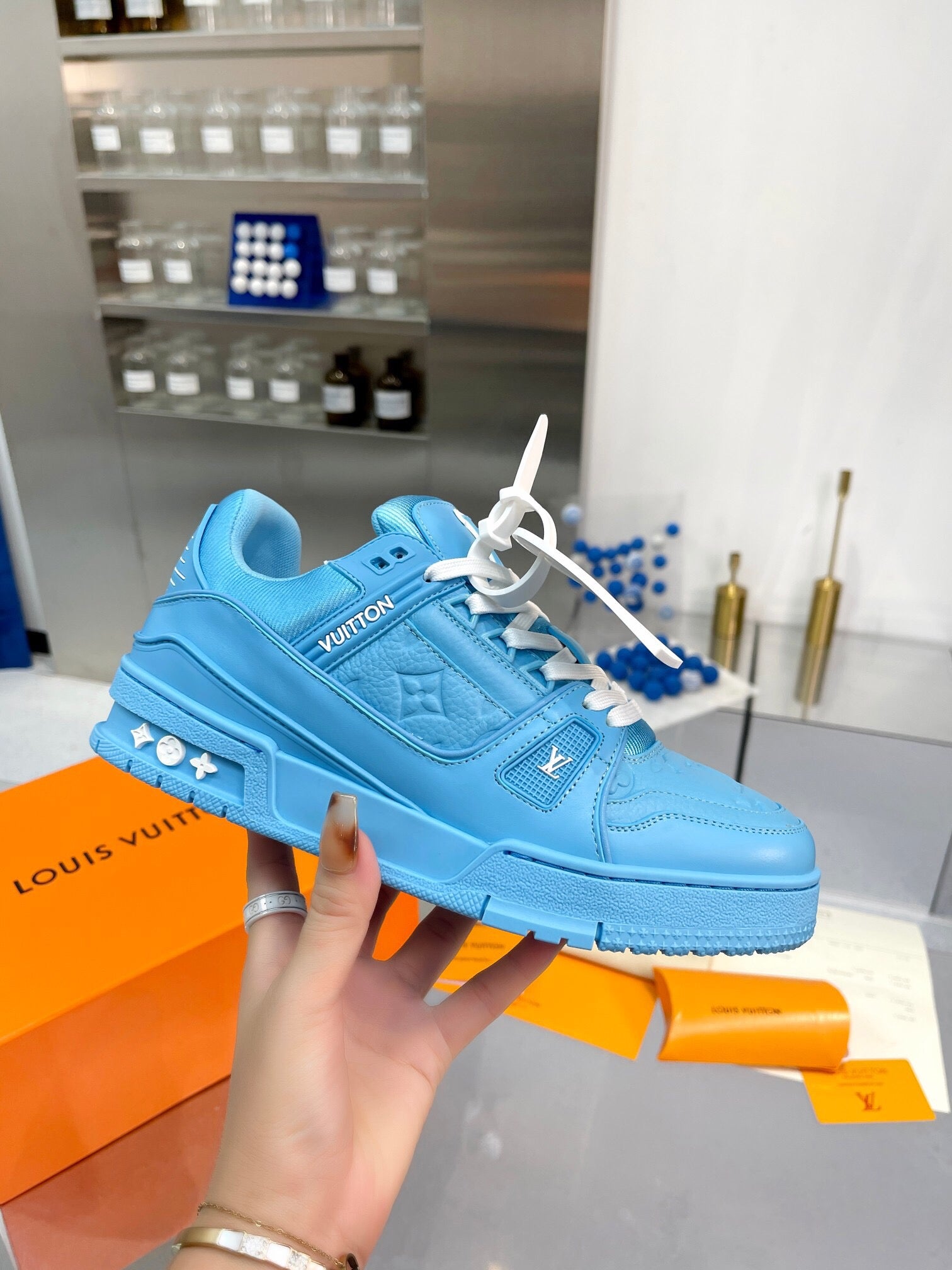 LVE BLUE TRAINERS (pre-order)
