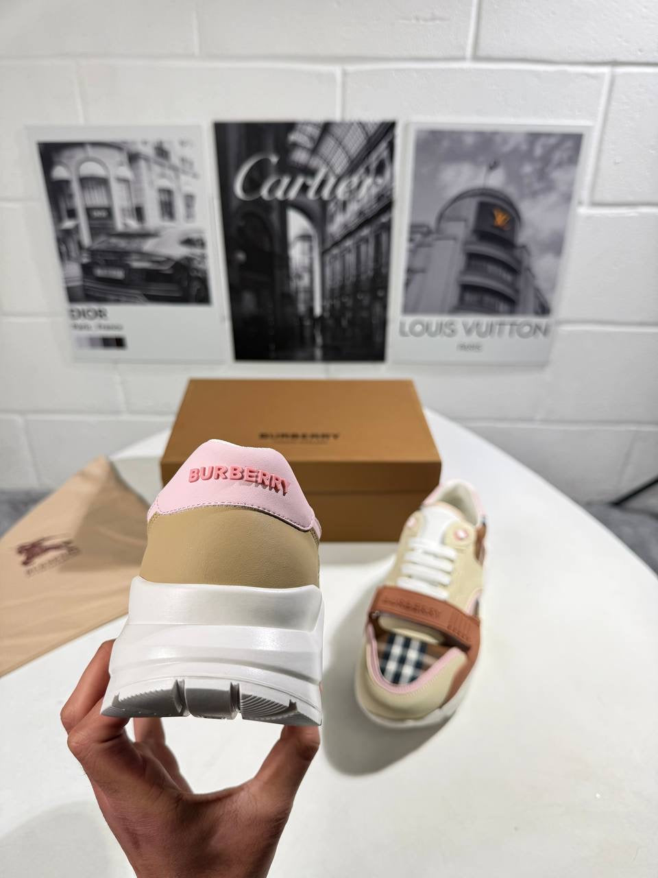 BURB RAMSEY CHECK TRAINER MENS