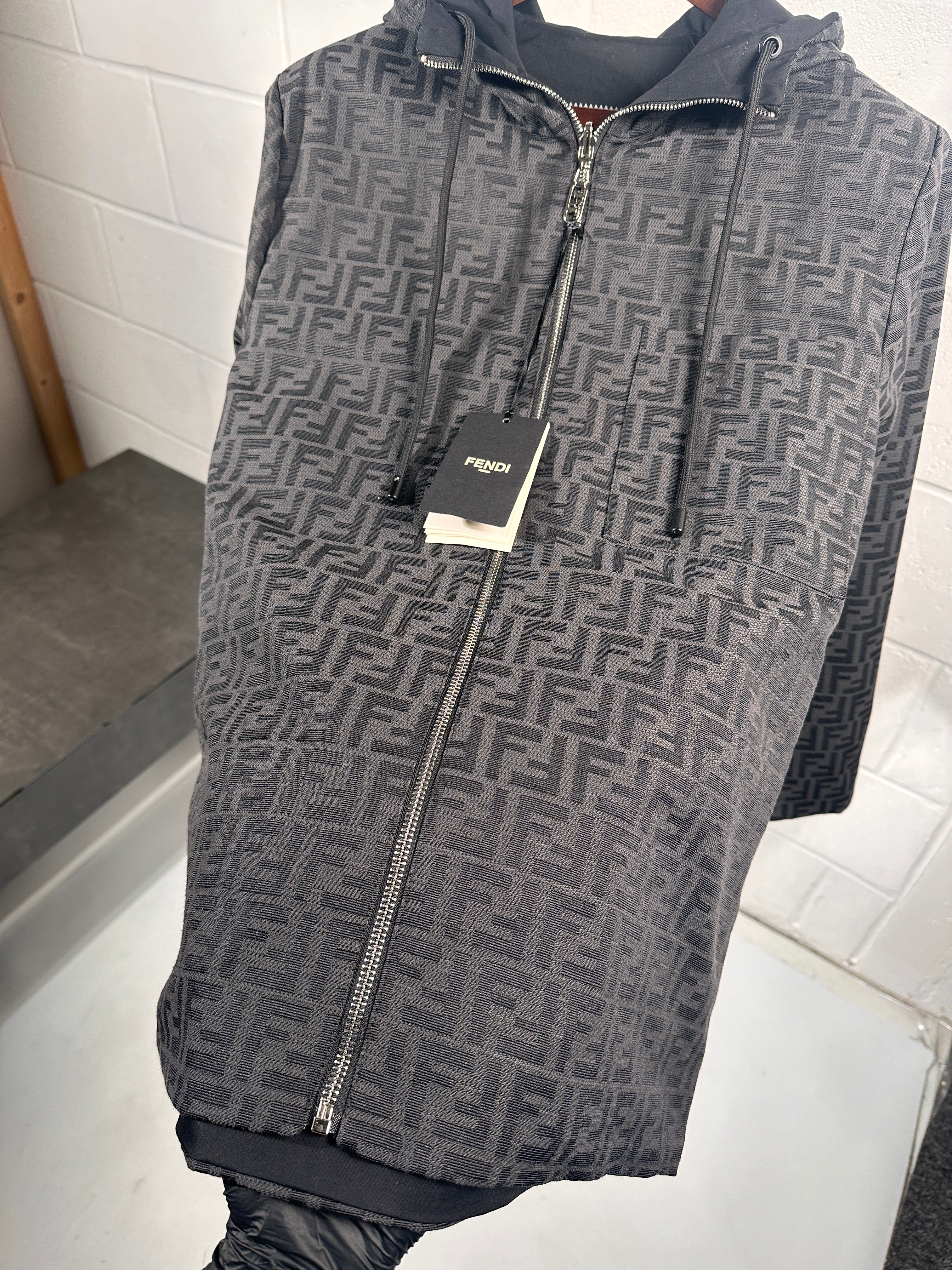 Chemise surchemise réversible 2 en 1 Fendi noire