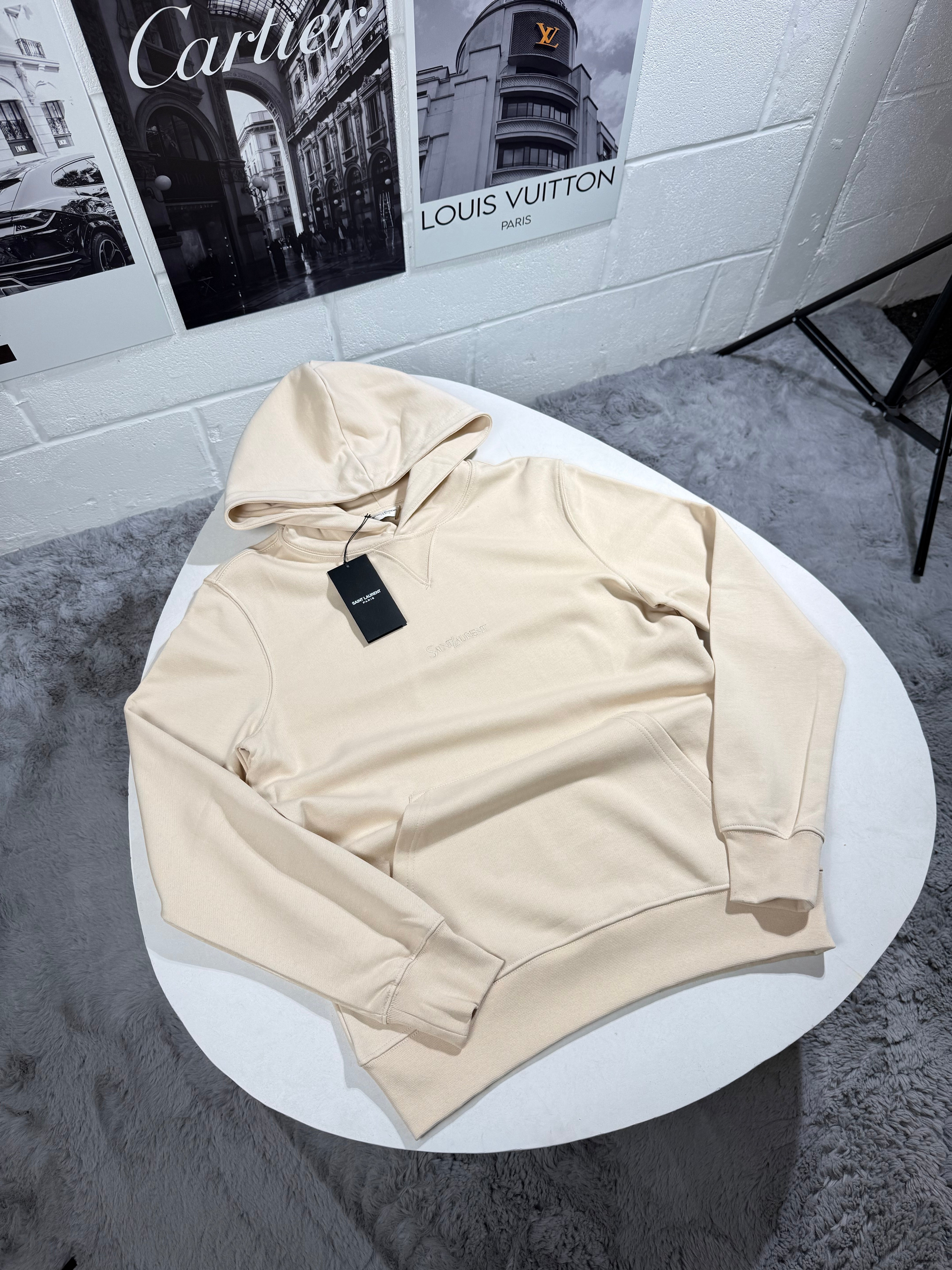 YSL HOODIE BEIGE