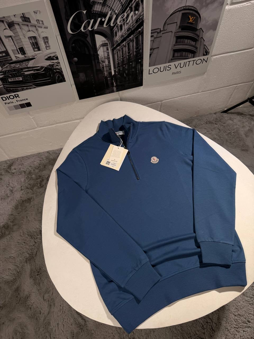 MNC QUARTER ZIP BLUE