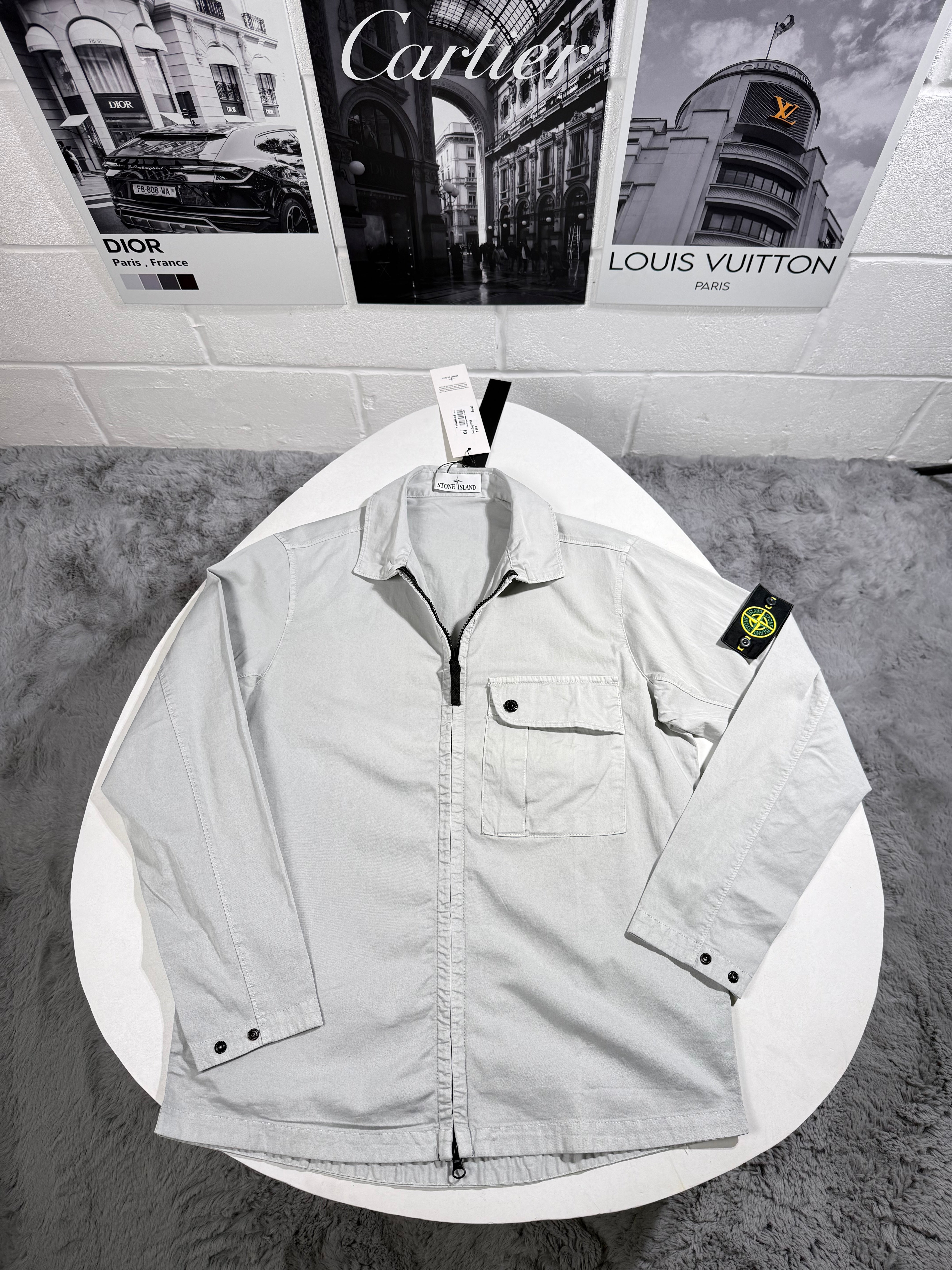 SI ZIP OVERSHIRT LITE GREY