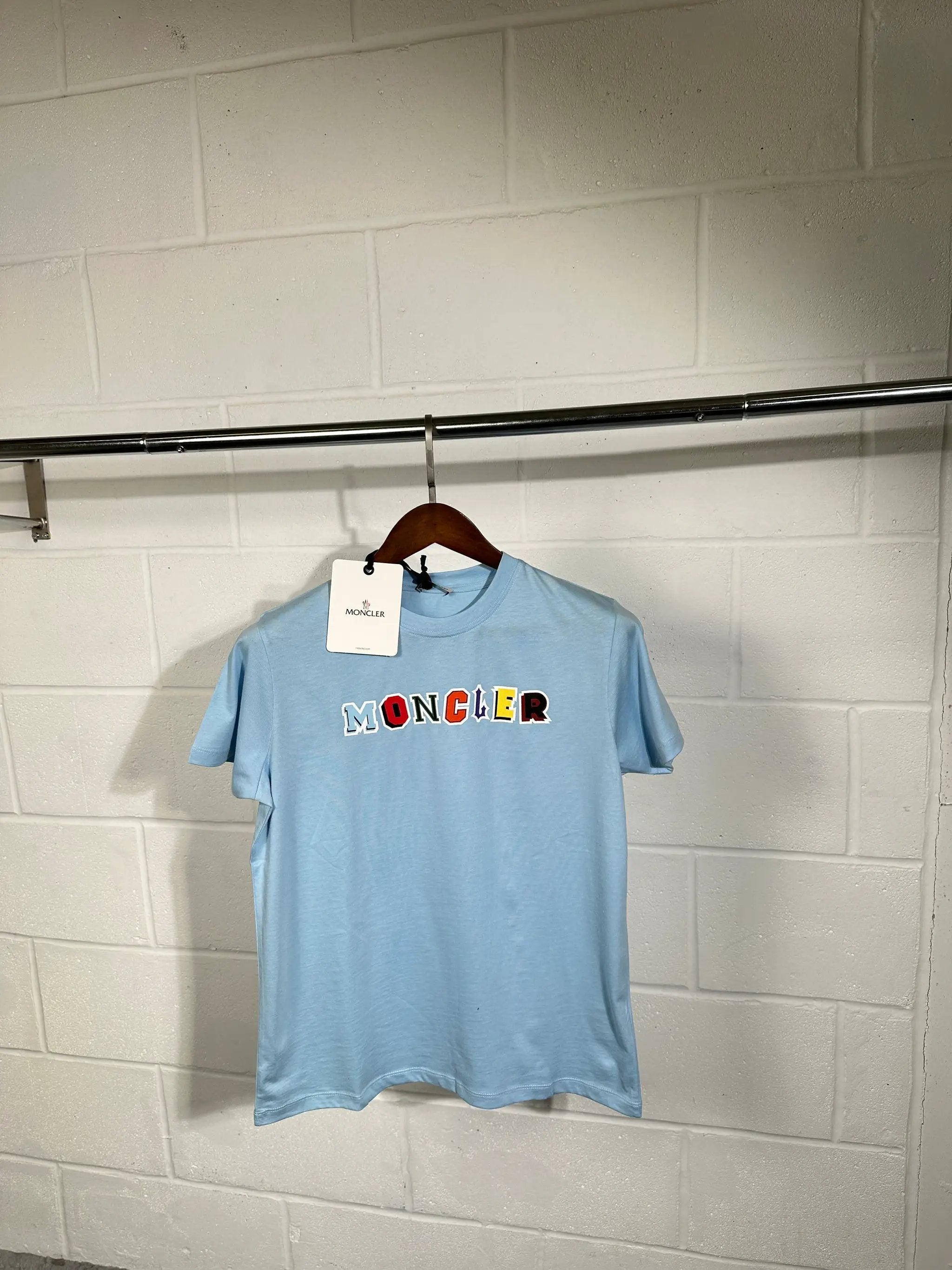 Kids Tshirt moncler baby blue by Stock supplier