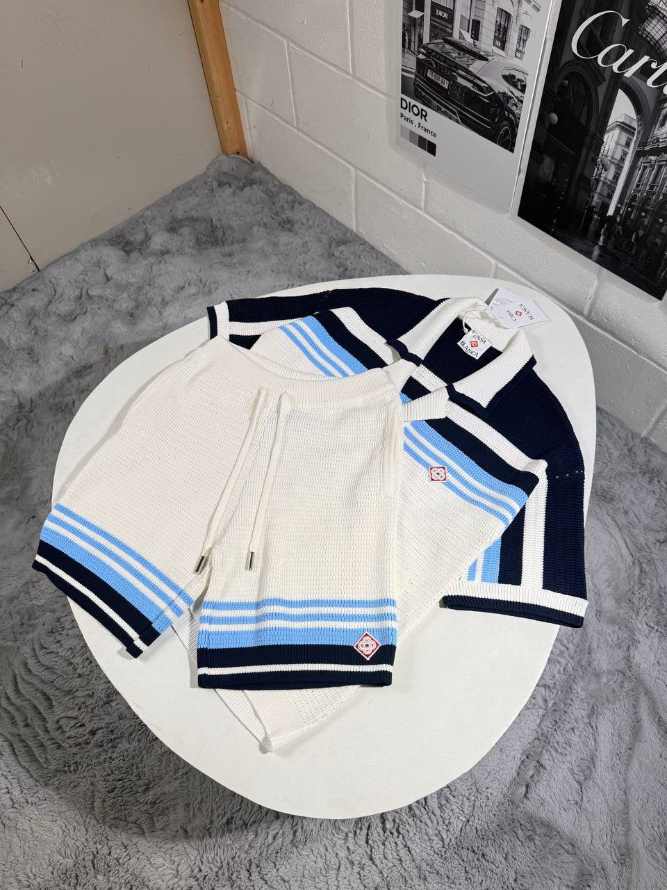 CASA KNITTED SHORTSET