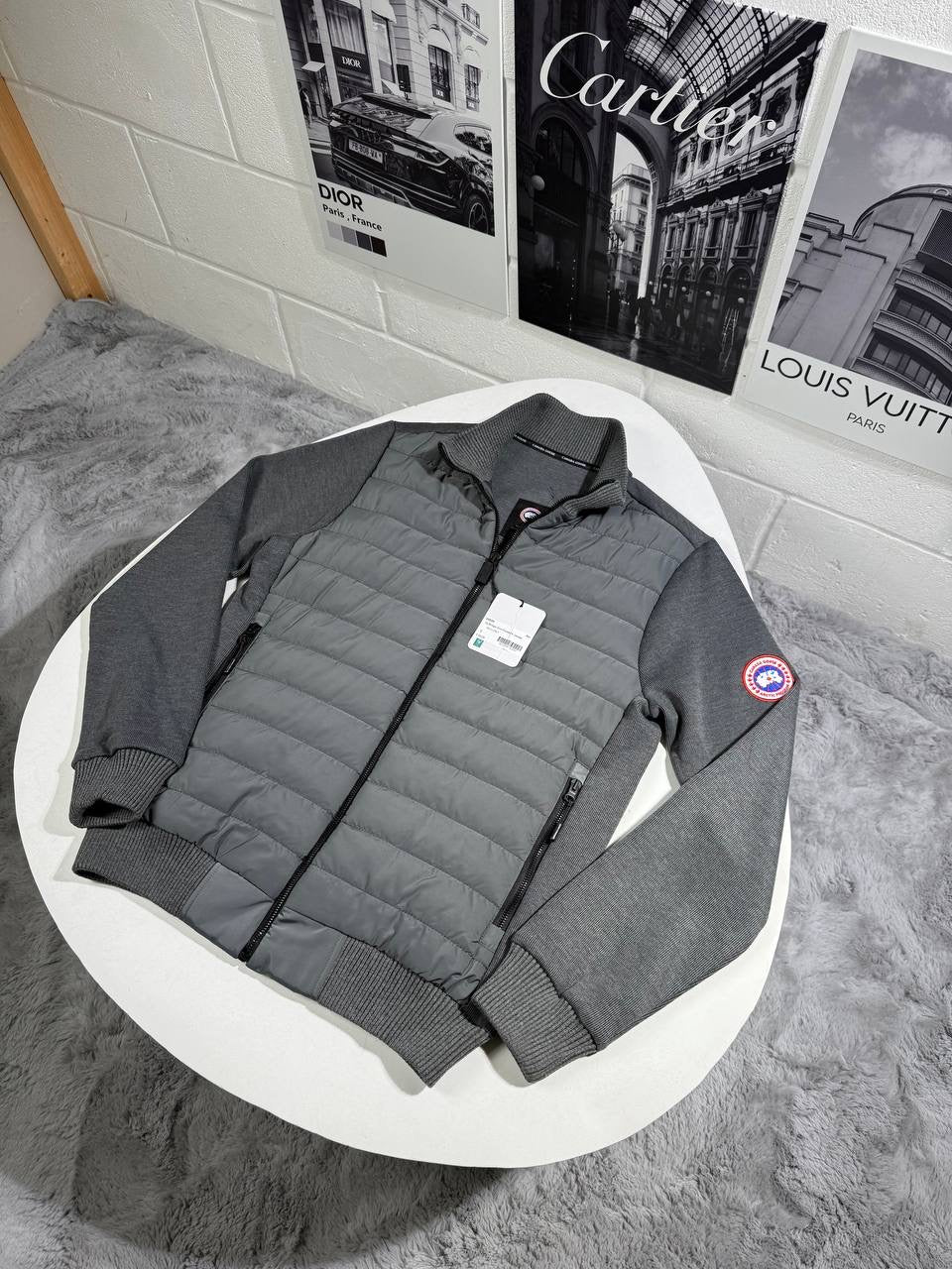 CG HYBRIDGE FULL ZIP GREY
