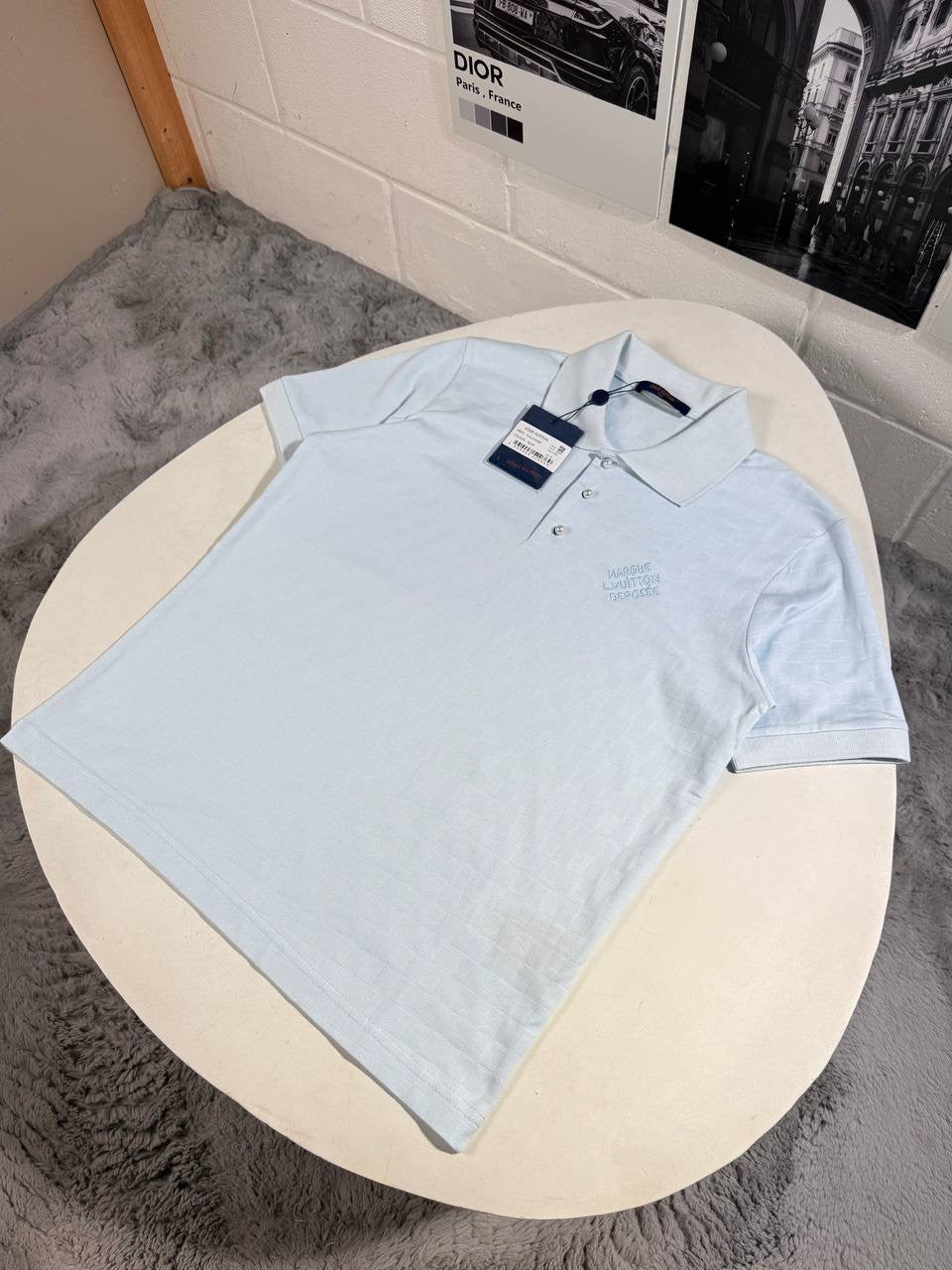 LVE DAMIER POLO BABY BLUE
