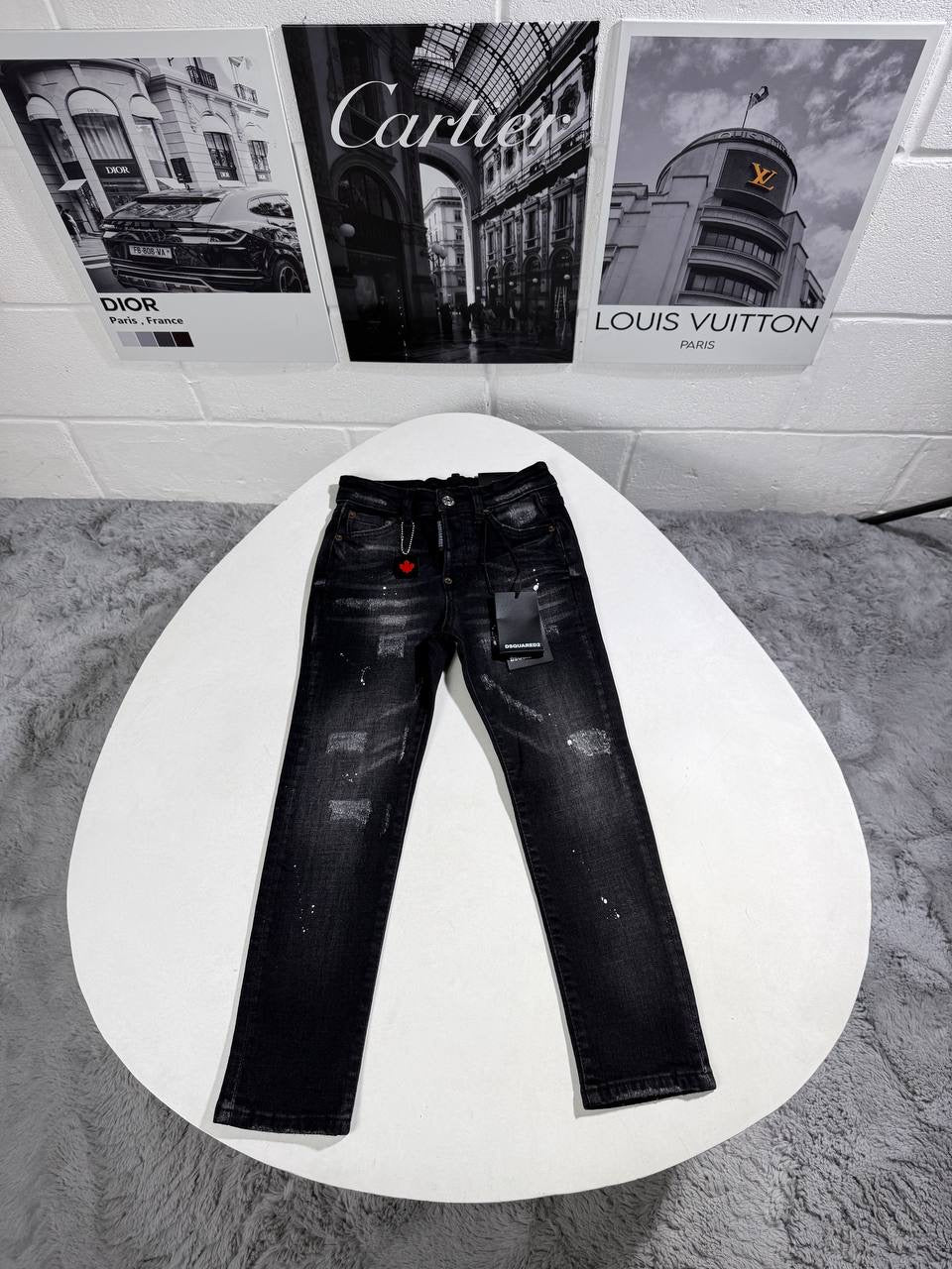 DSQ JEANS KIDS BLACK