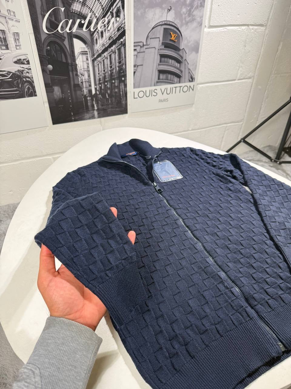 LVE DAMINER KNITTED ZIP SWEATER